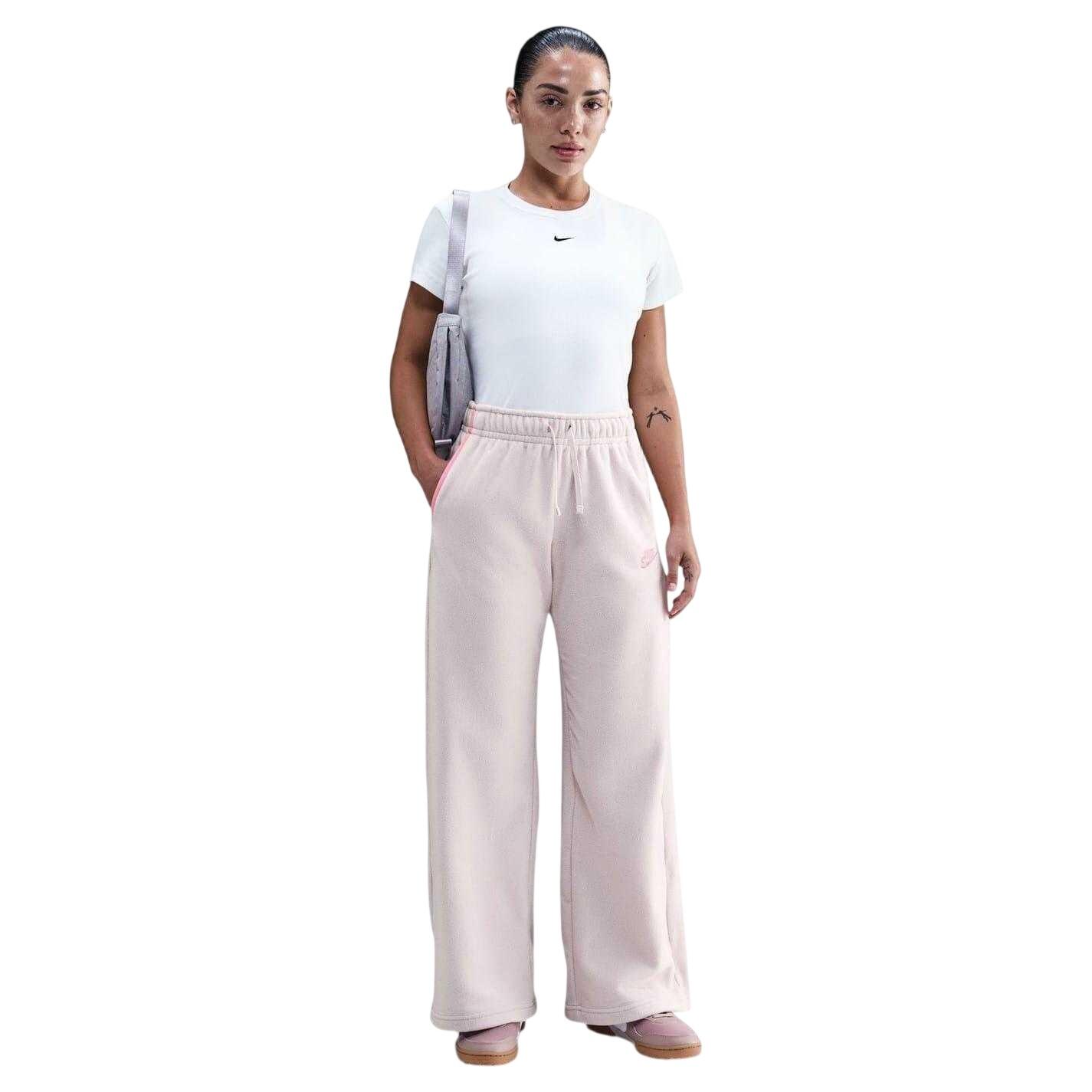 Nike Womens/Ladies Sportswear Club Fleece Wide Leg Mid Rise Joggers