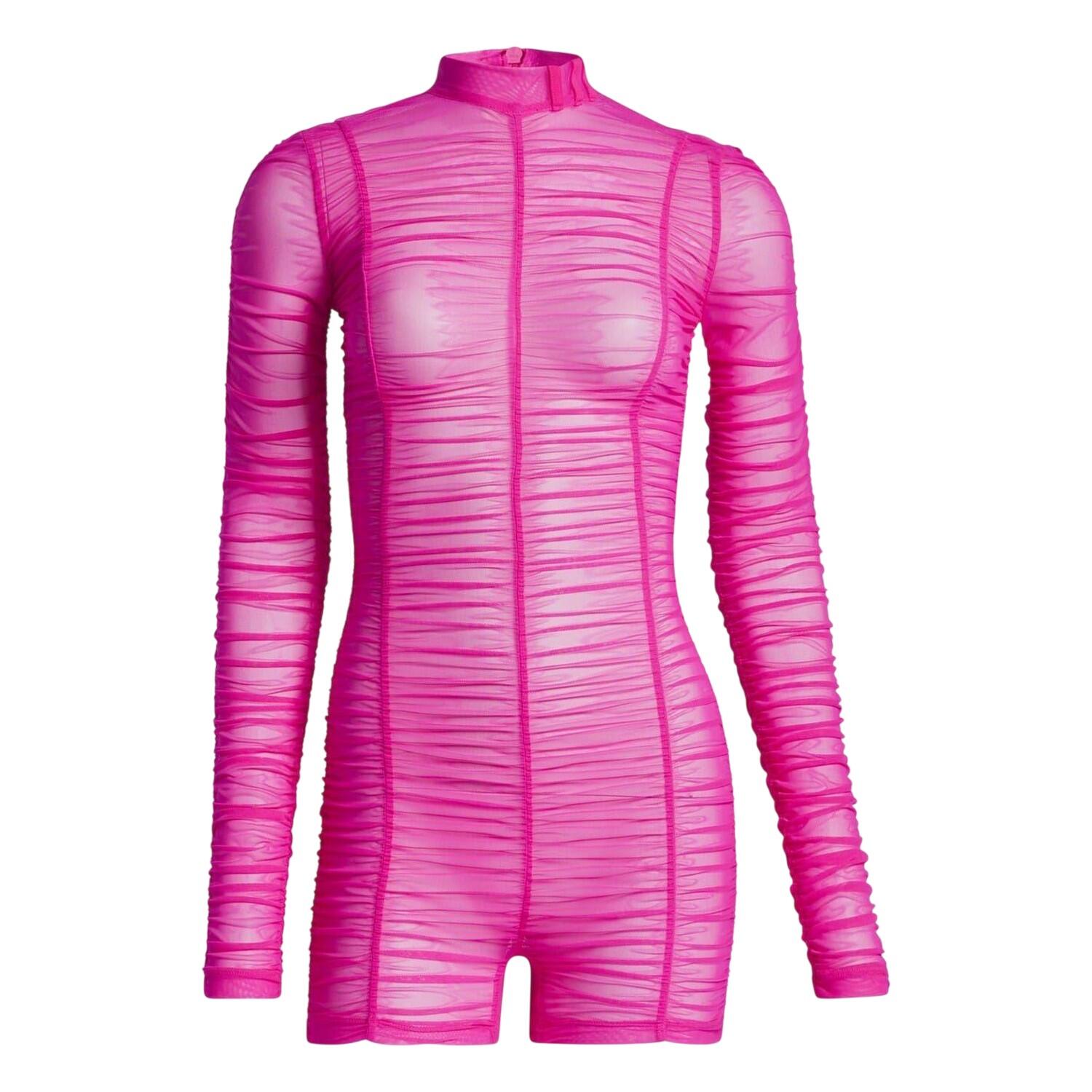 Adidas Womens/Ladies Ivy Park Mesh Fitted Long-Sleeved Romper