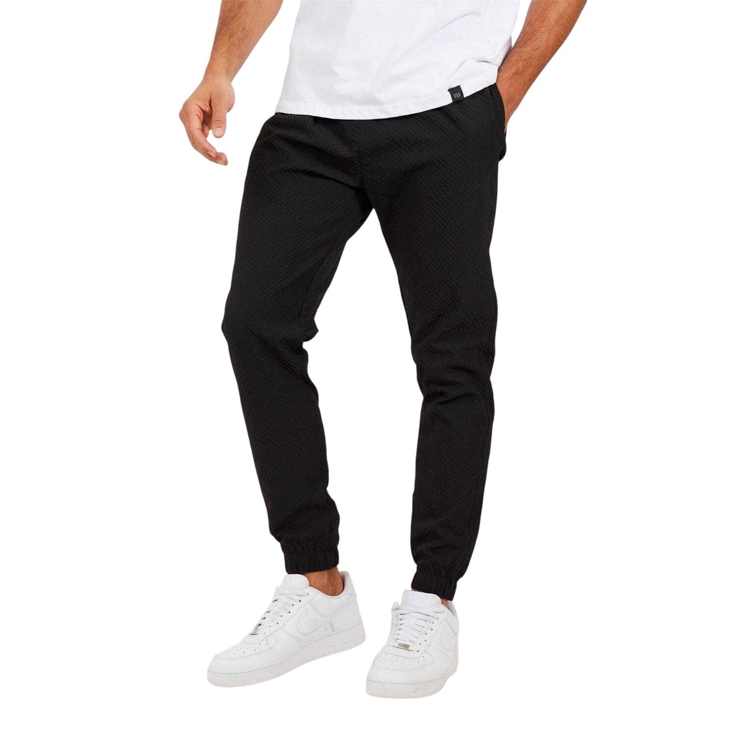 Brave Soul Mens Seersucker Cuffed Trousers