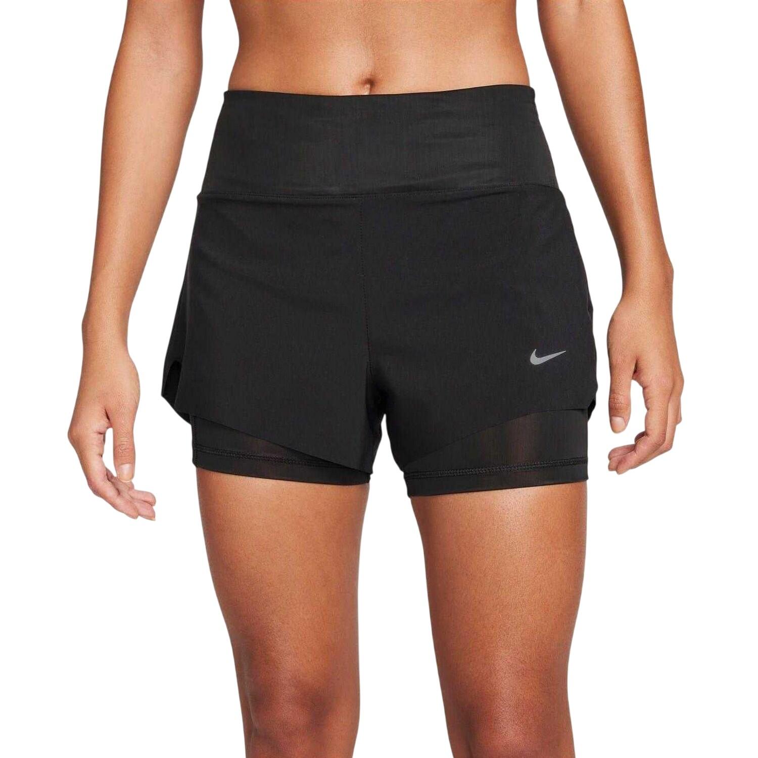 Nike Womens/Ladies FIT Swift 2 in 1 Running Shorts