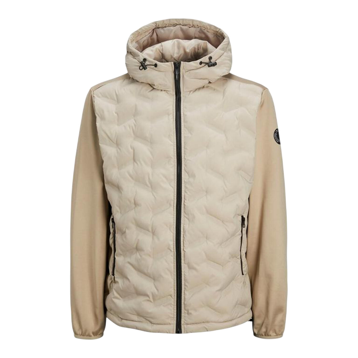 Jack And Jones Mens Hooded Hybrid Jacket
