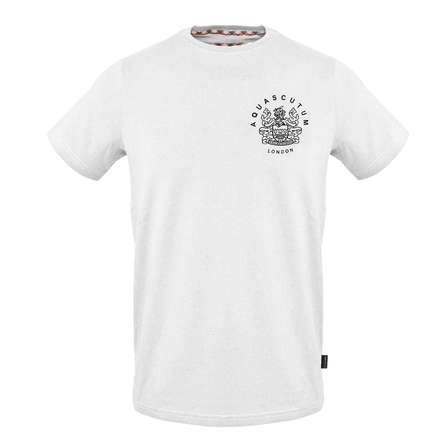 Aquascutum Mens Logo Crew Neck Regular T-Shirt