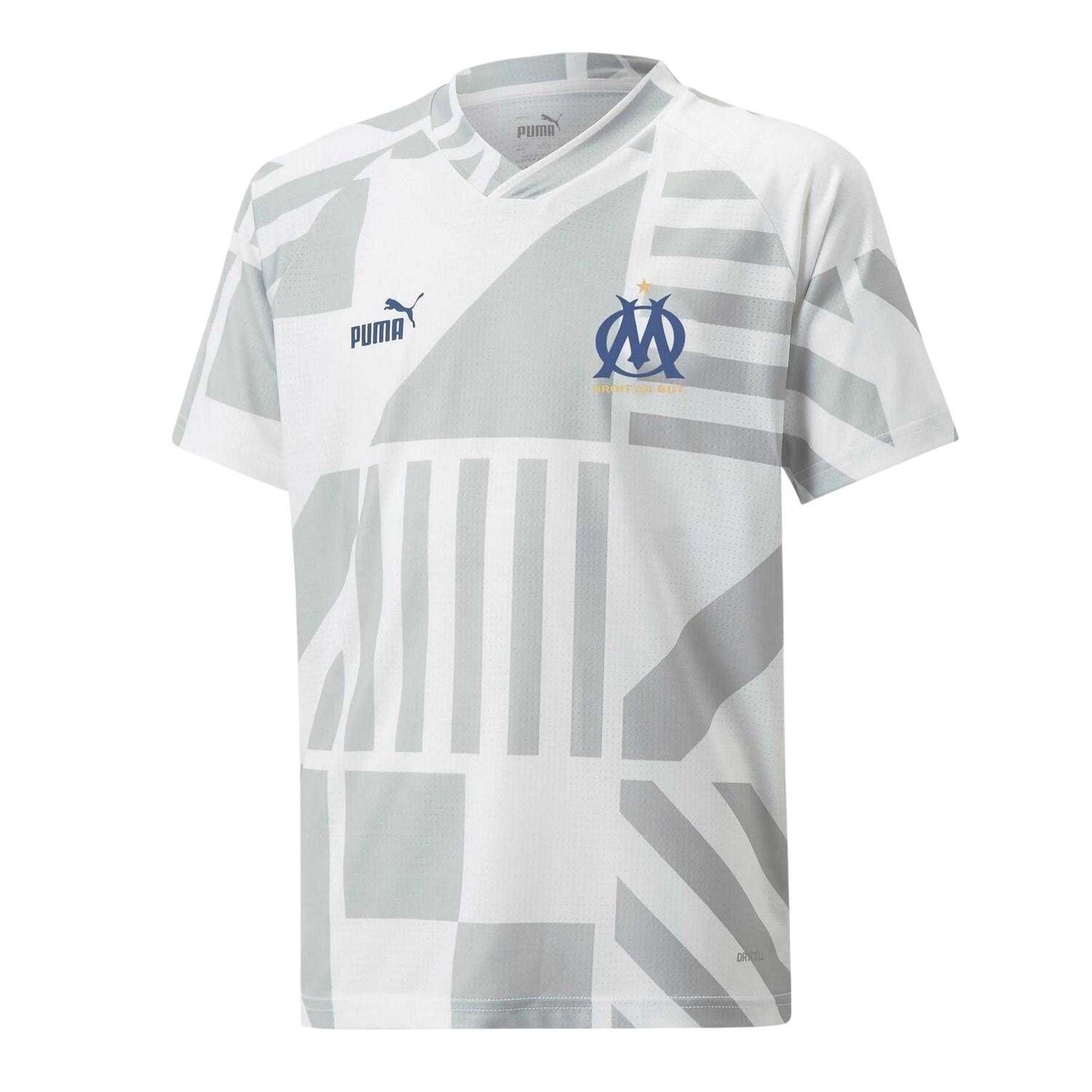 Puma Childrens/Kids Olympique De Marseille Short-Sleeved Training Jersey