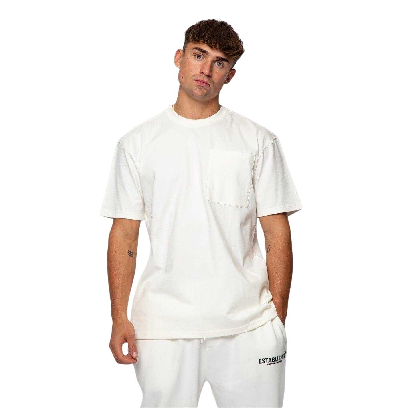 Established Mens Embroidered Pocket T-Shirt
