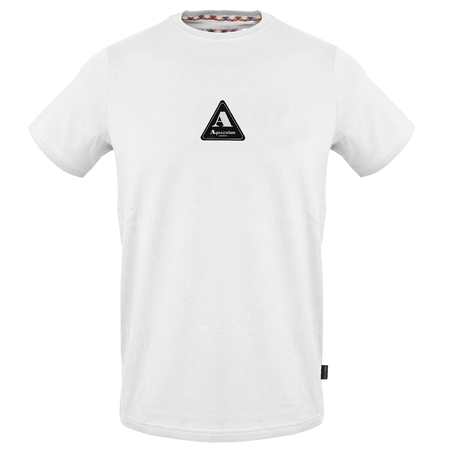 Aquascutum Mens Logo Jersey Crew Neck T-Shirt