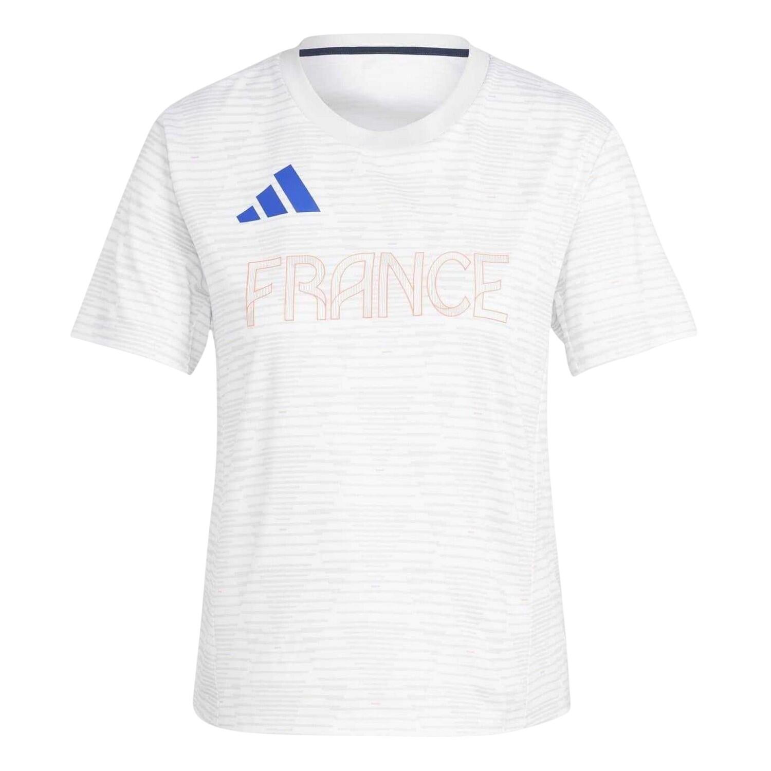 Adidas Womens/Ladies France Stripes T-Shirt