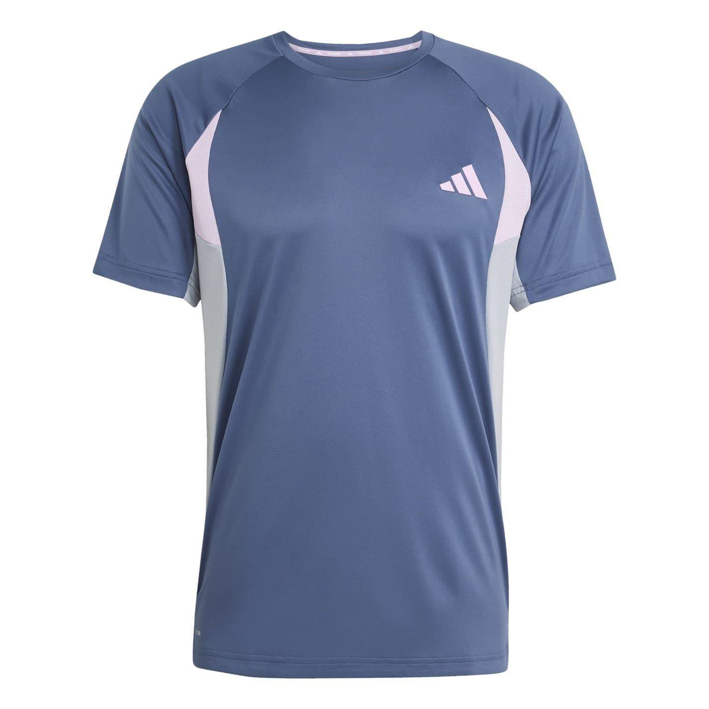 Adidas Mens Colour Block Climacool T-Shirt