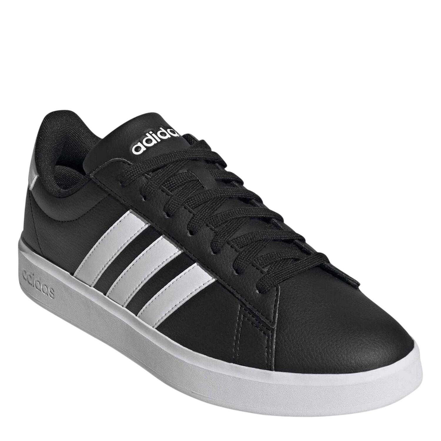Adidas Unisex Adult Grand Court 3 Stripes Leather Cloudfoam Trainers