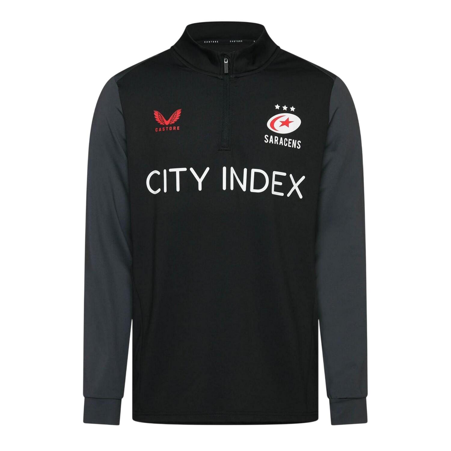 Castore Mens Saracens Fleece Track Top