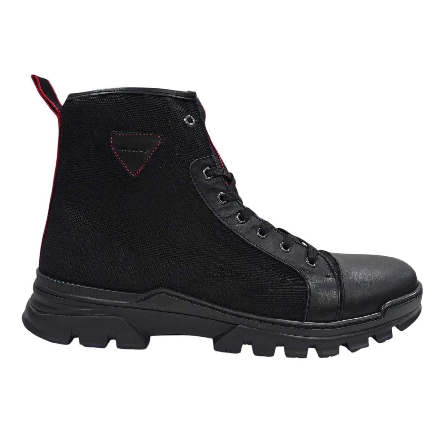 Firetrap Mens Lucas Leather Combat Boots