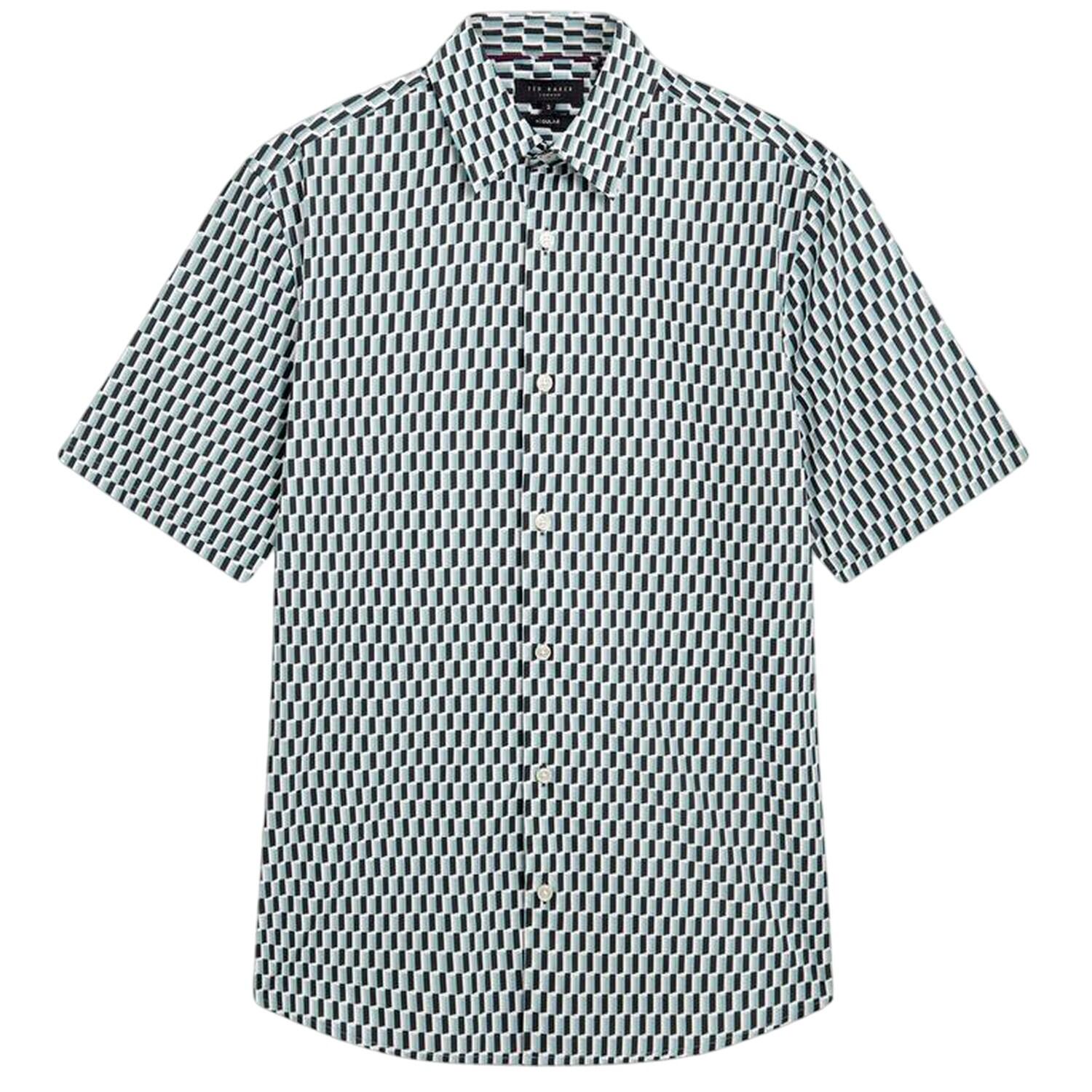 Ted Baker Mens Geometric Regular Shirt