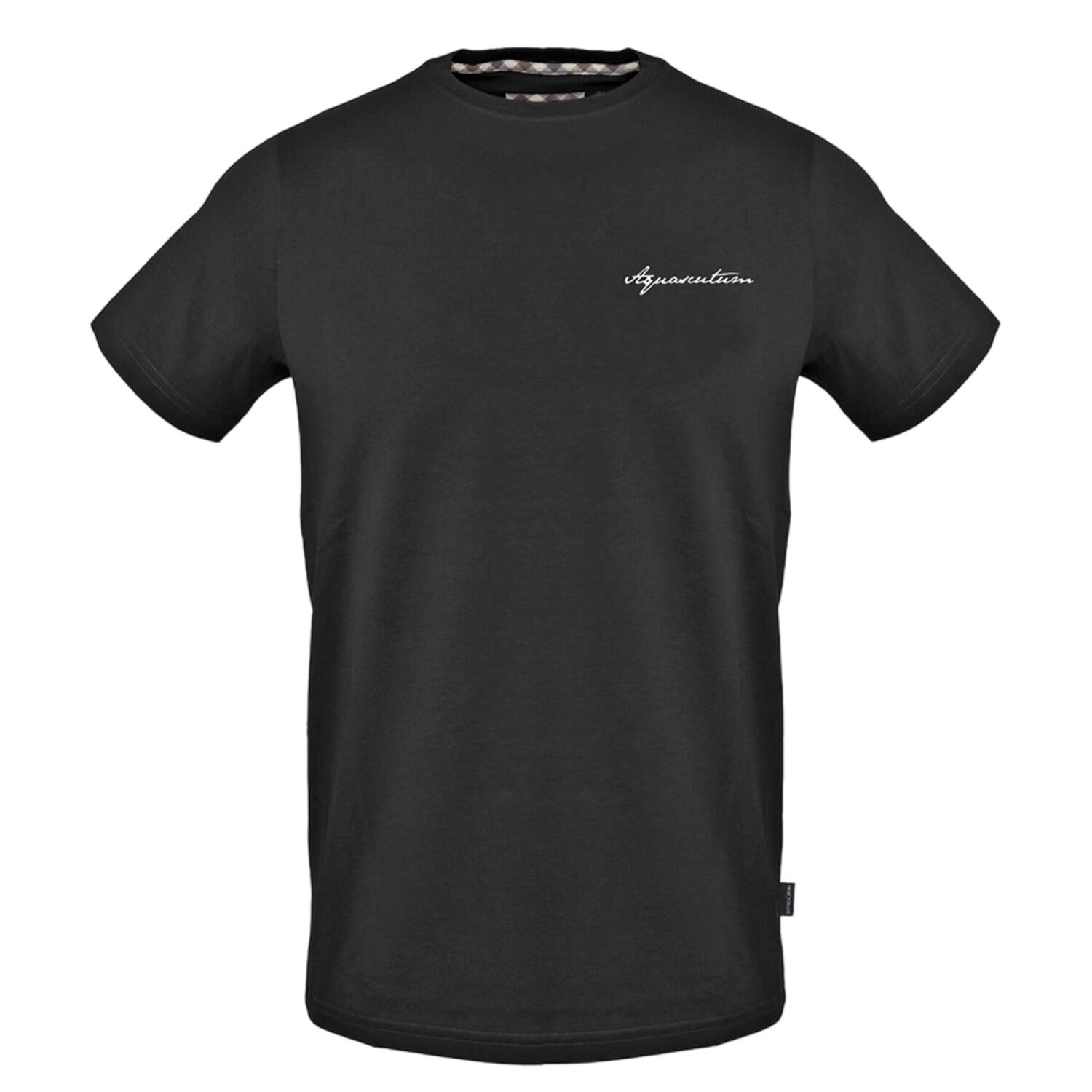 Aquascutum Mens Logo Crew Neck Regular T-Shirt