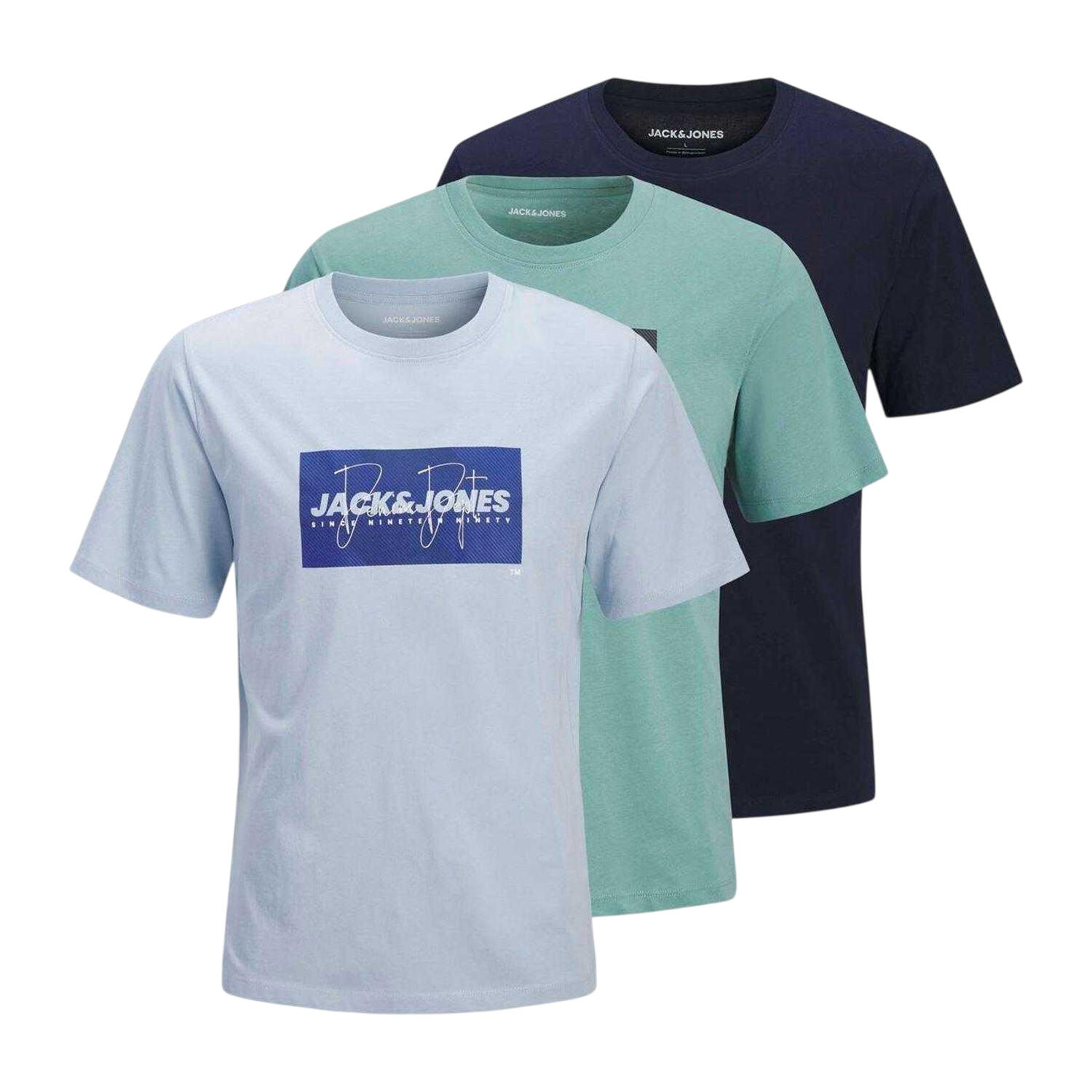 Jack And Jones Childrens/Kids Logo T-Shirt (Pack of 3)