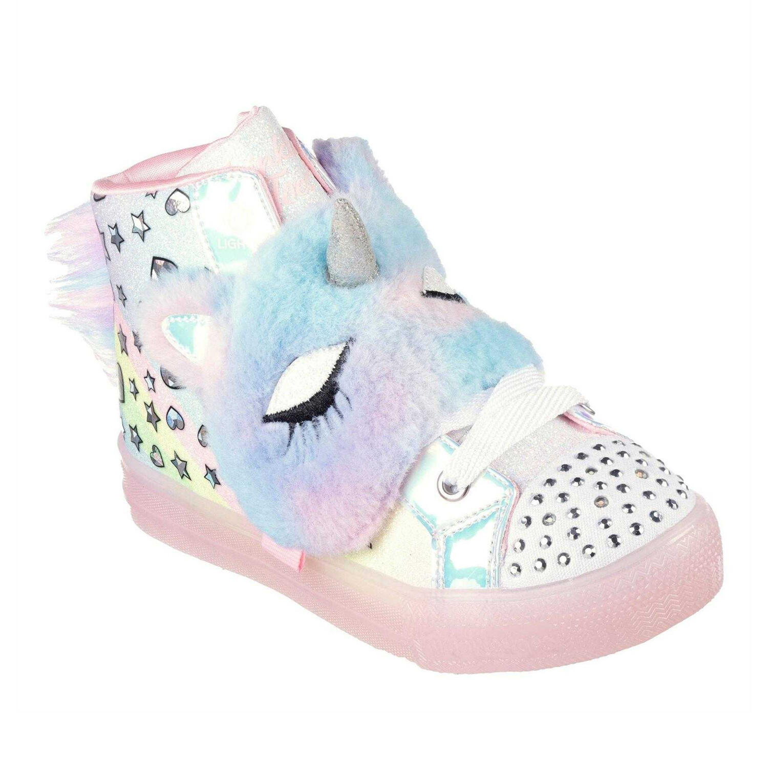 Skechers Girls Shuffle Unicorn Trainers