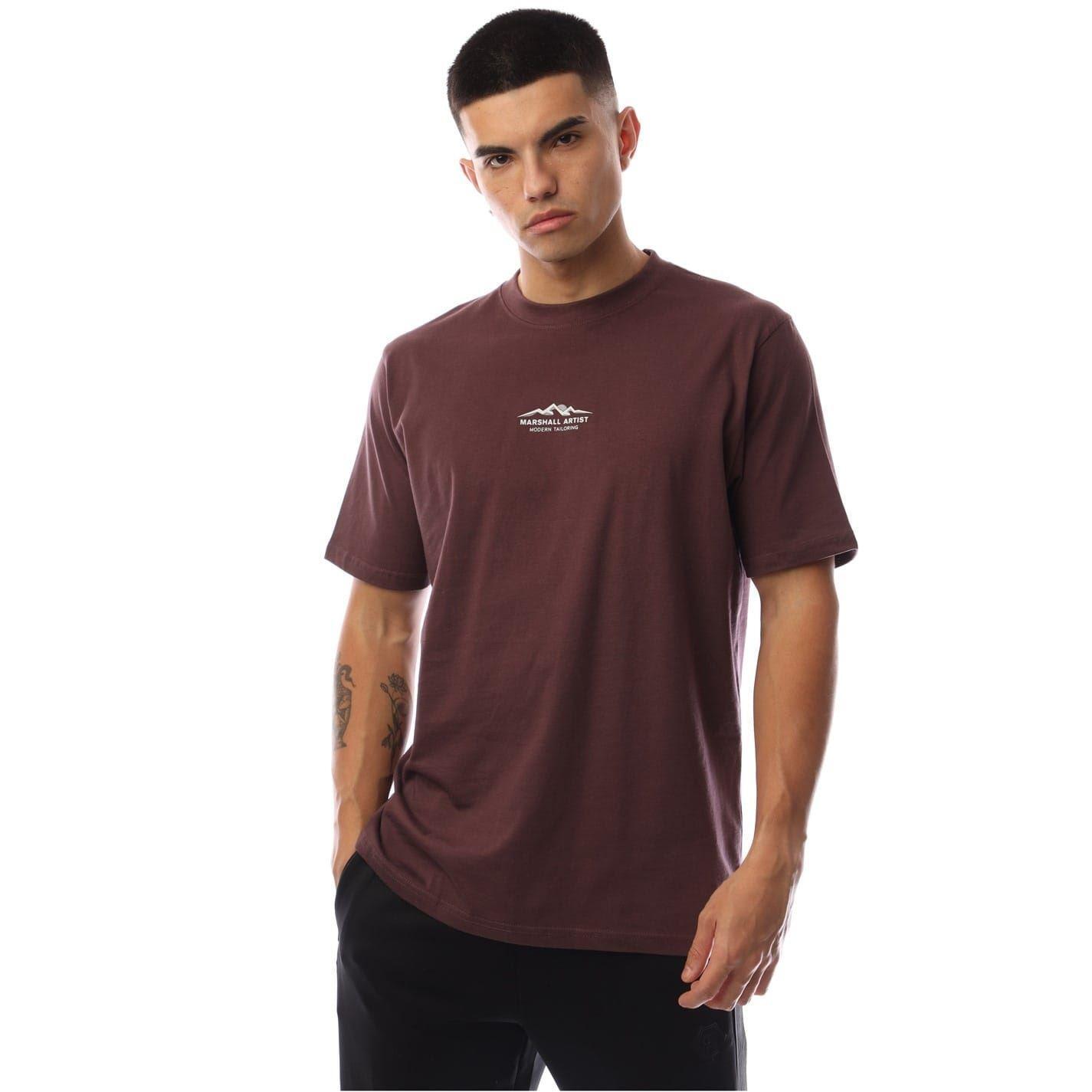Marshall Artist Mens Mountain Logo Regular T-Shirt