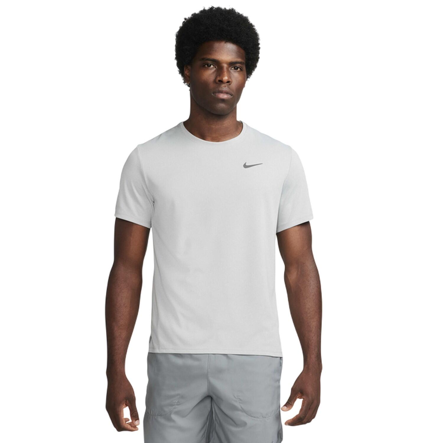 Nike Mens Miler Swoosh Reflective Detail T-Shirt