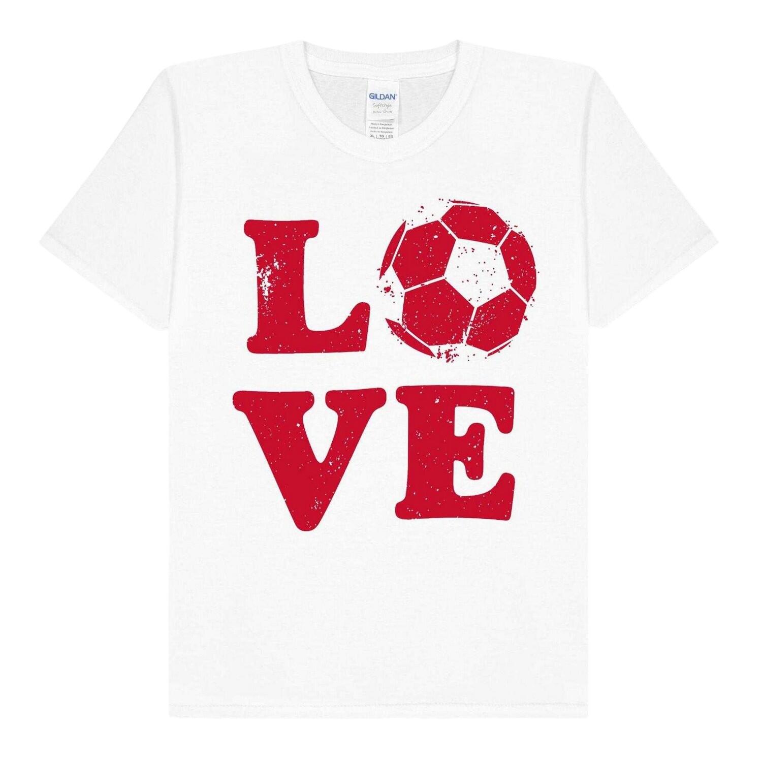 Gildan Childrens/Kids Love England Football T-Shirt