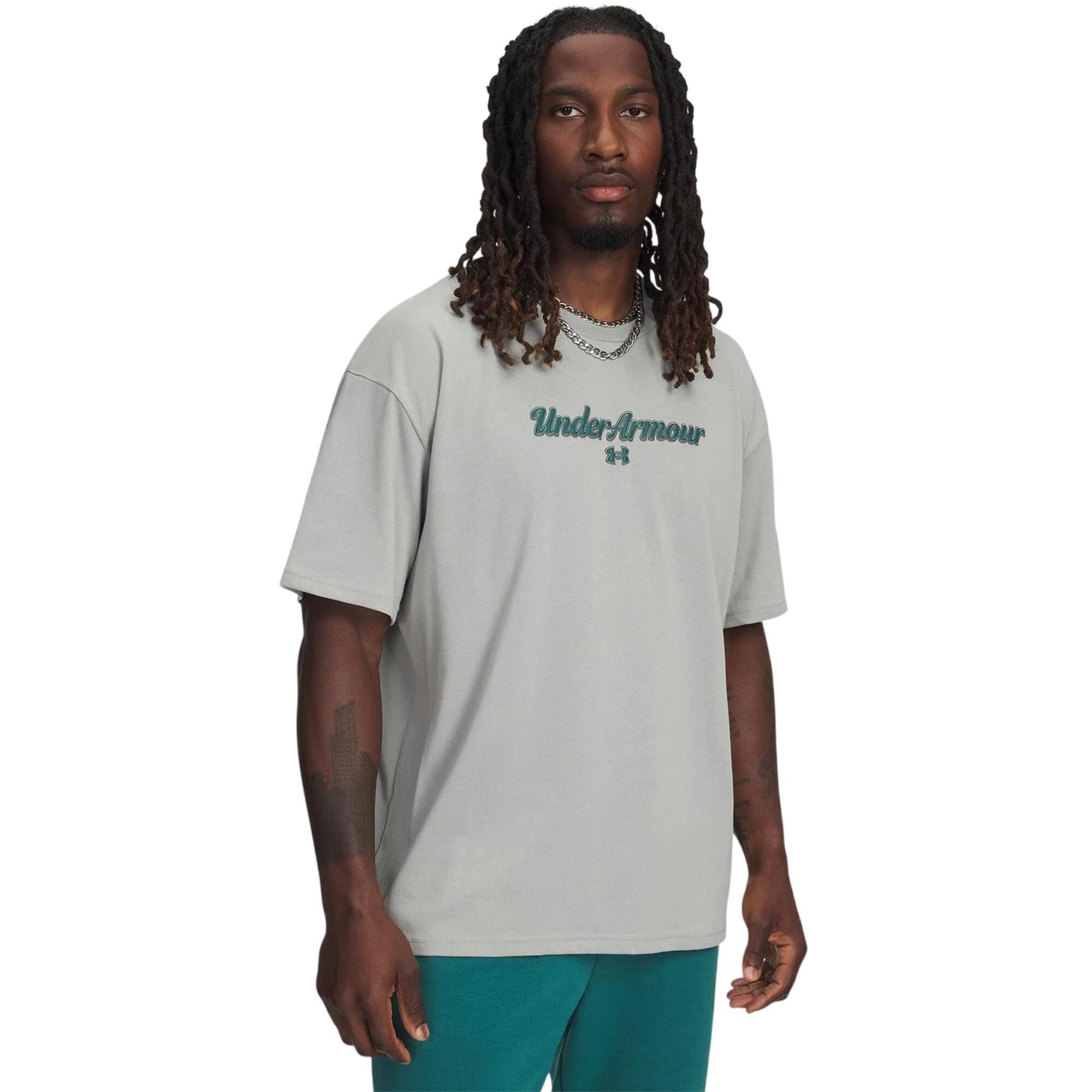Under Armour Mens Wordmark Heavyweight T-Shirt