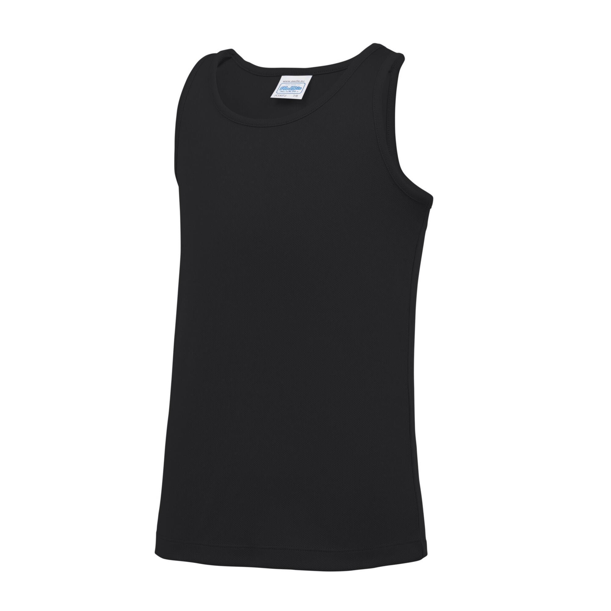 AWDis Just Cool Childrens/Kids Plain Sleeveless Vest Top