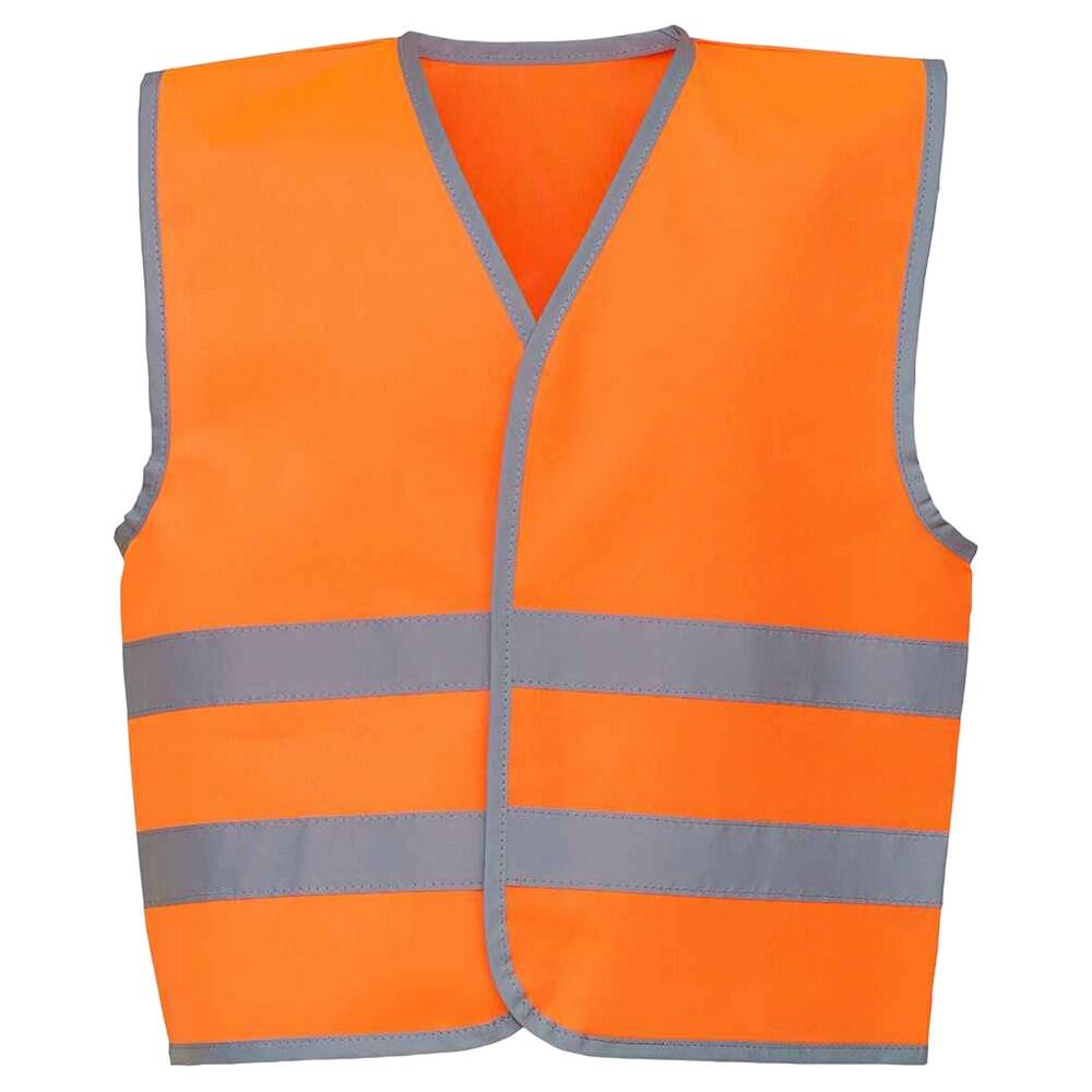 Yoko Childrens/Kids Hi-Vis Two Band Waistcoat