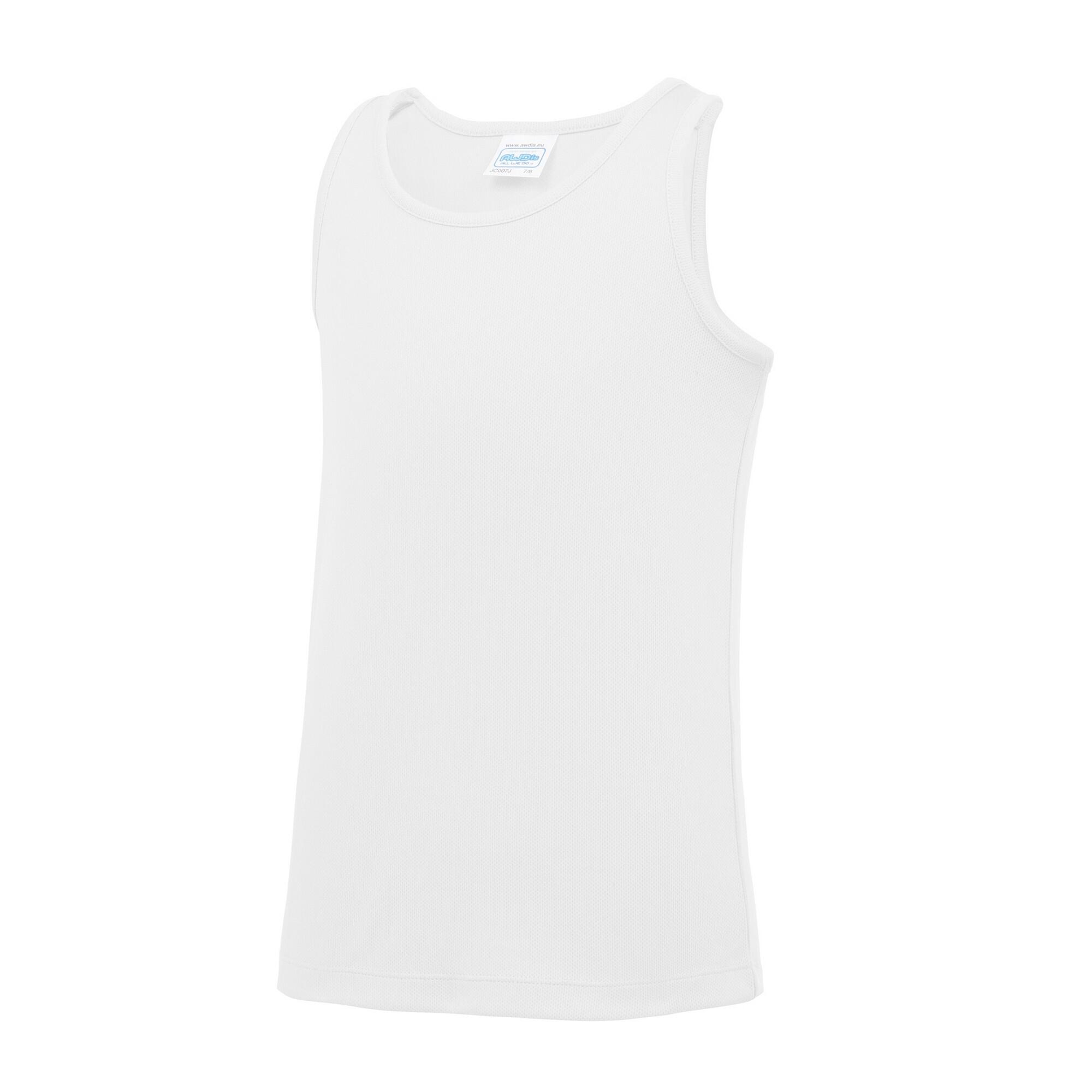 AWDis Just Cool Childrens/Kids Plain Sleeveless Vest Top