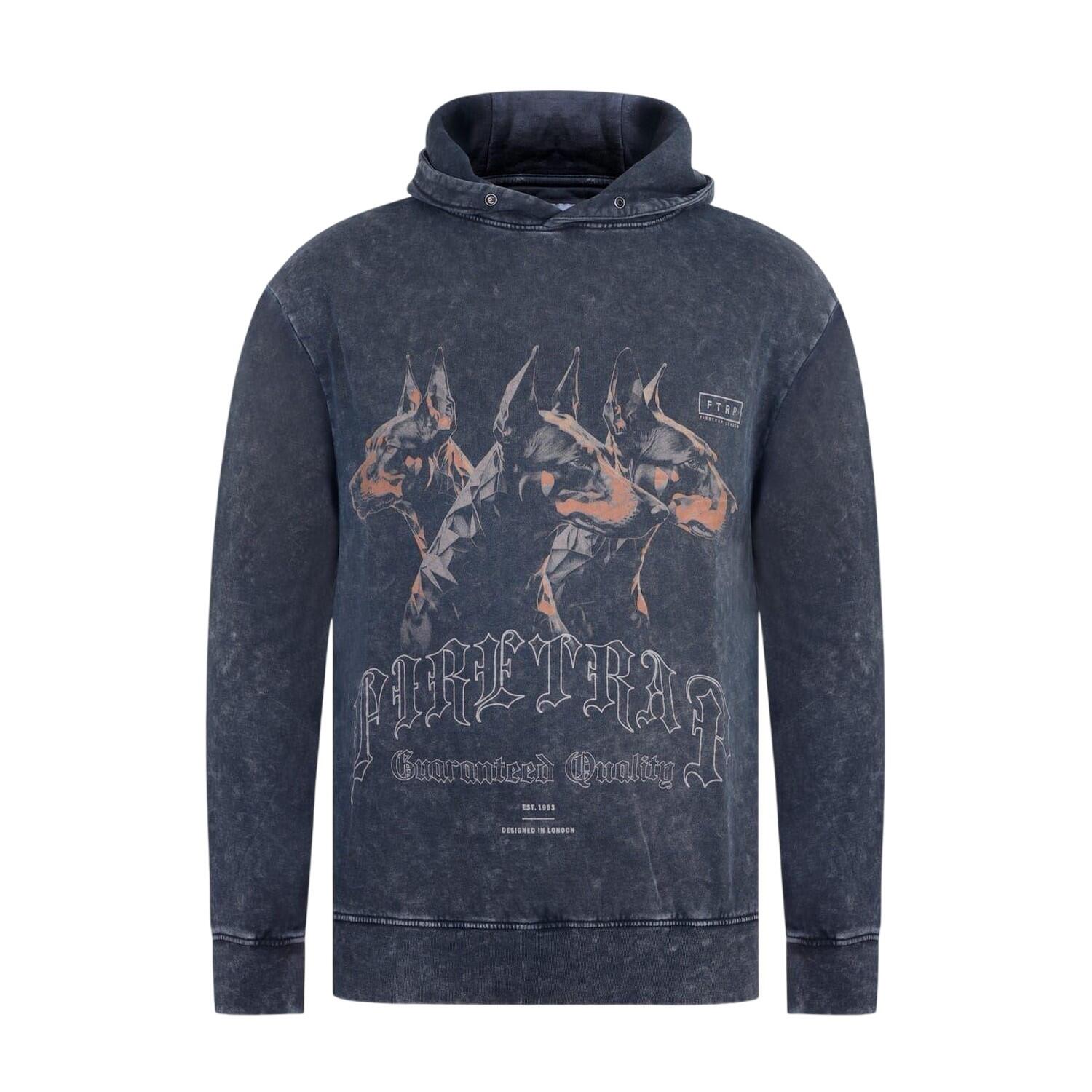 Firetrap Mens Graphic Print Regular Long-Sleeved Hoodie