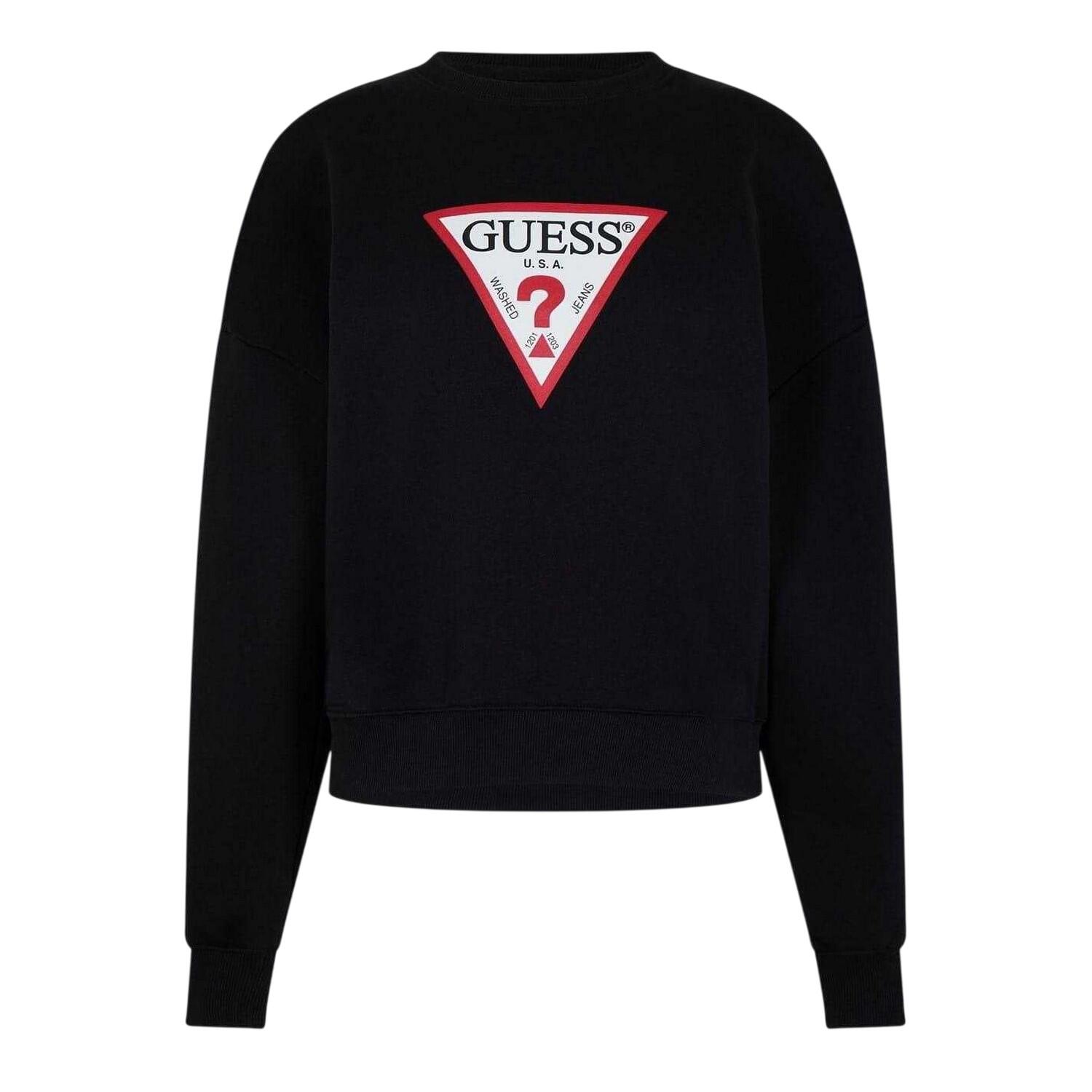 Guess Womens/Ladies Icon Crew Neck Relaxed Fit Jumper