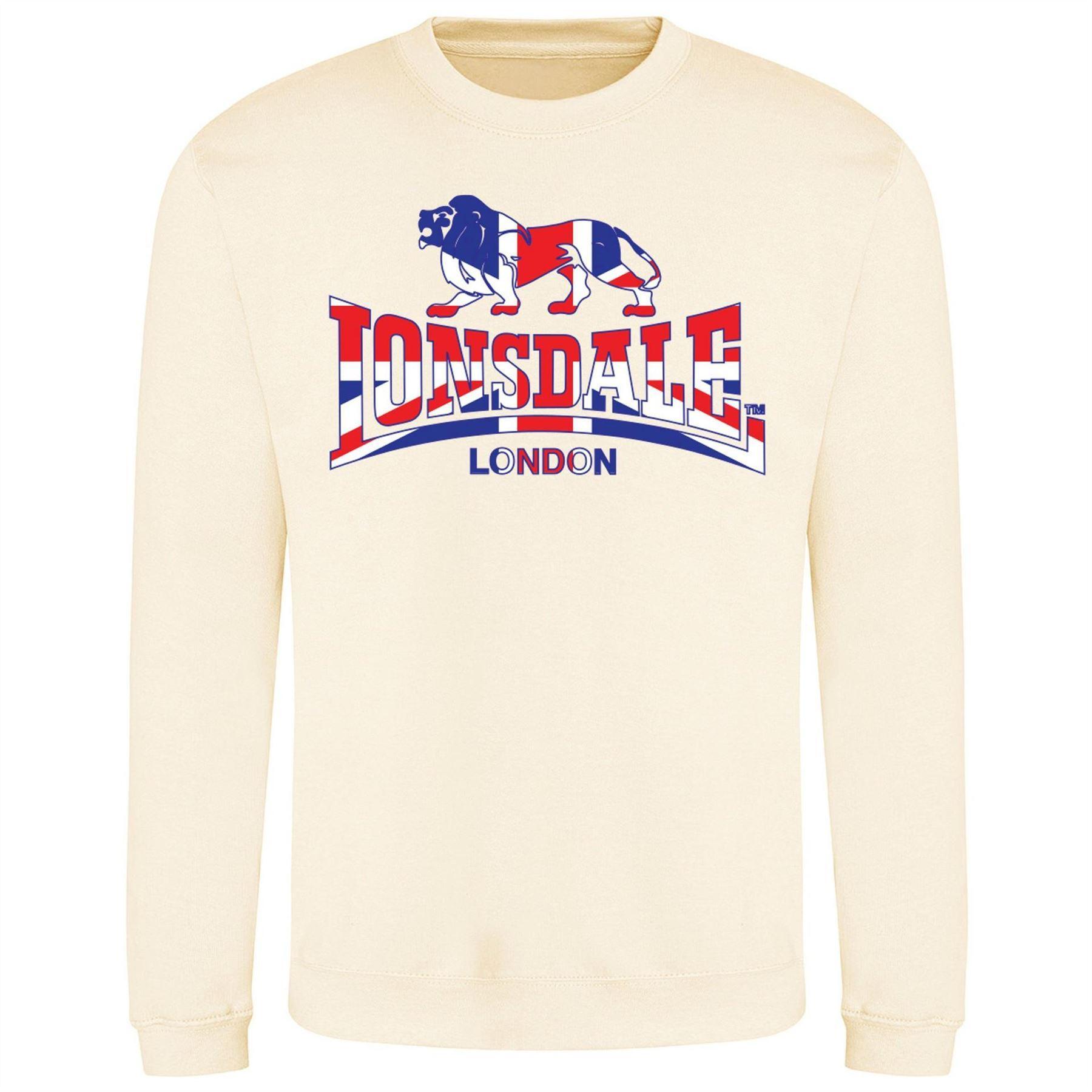 Lonsdale Mens Union Jack Logo Sweatshirt