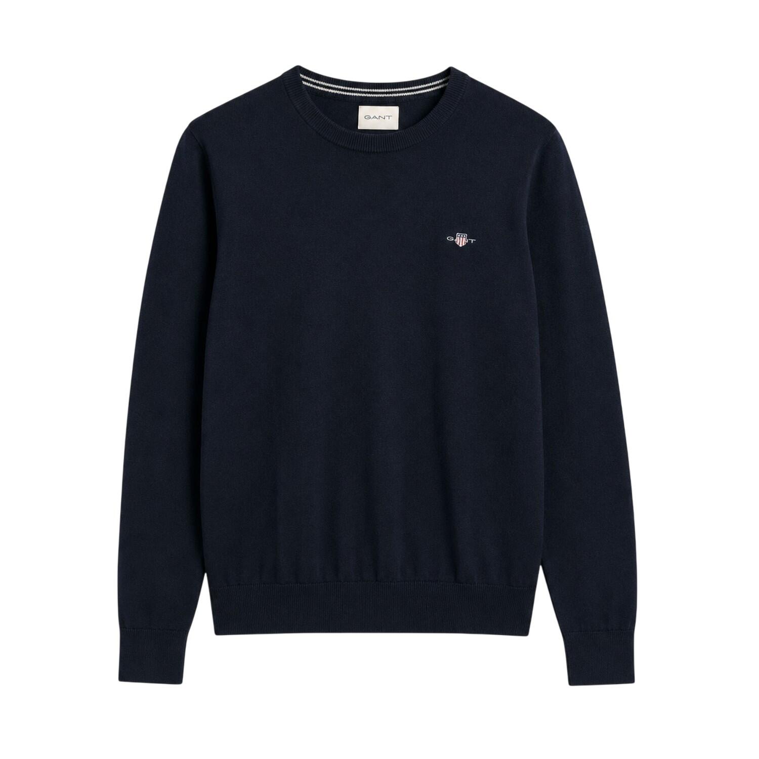 Gant Mens Cotton Crew Neck Jumper