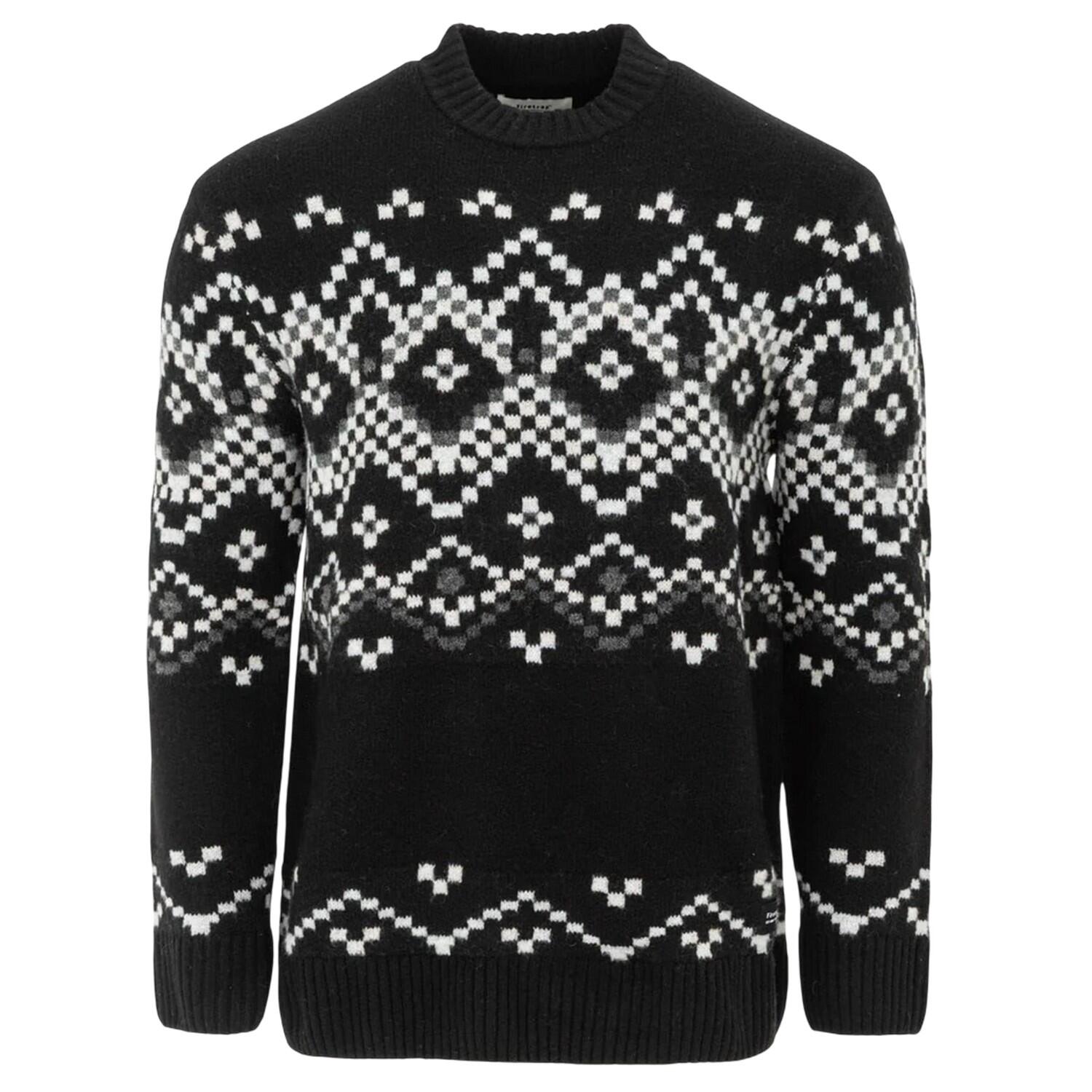 Firetrap Mens Fair Isle Polyester Blend Slim Casual Jumper
