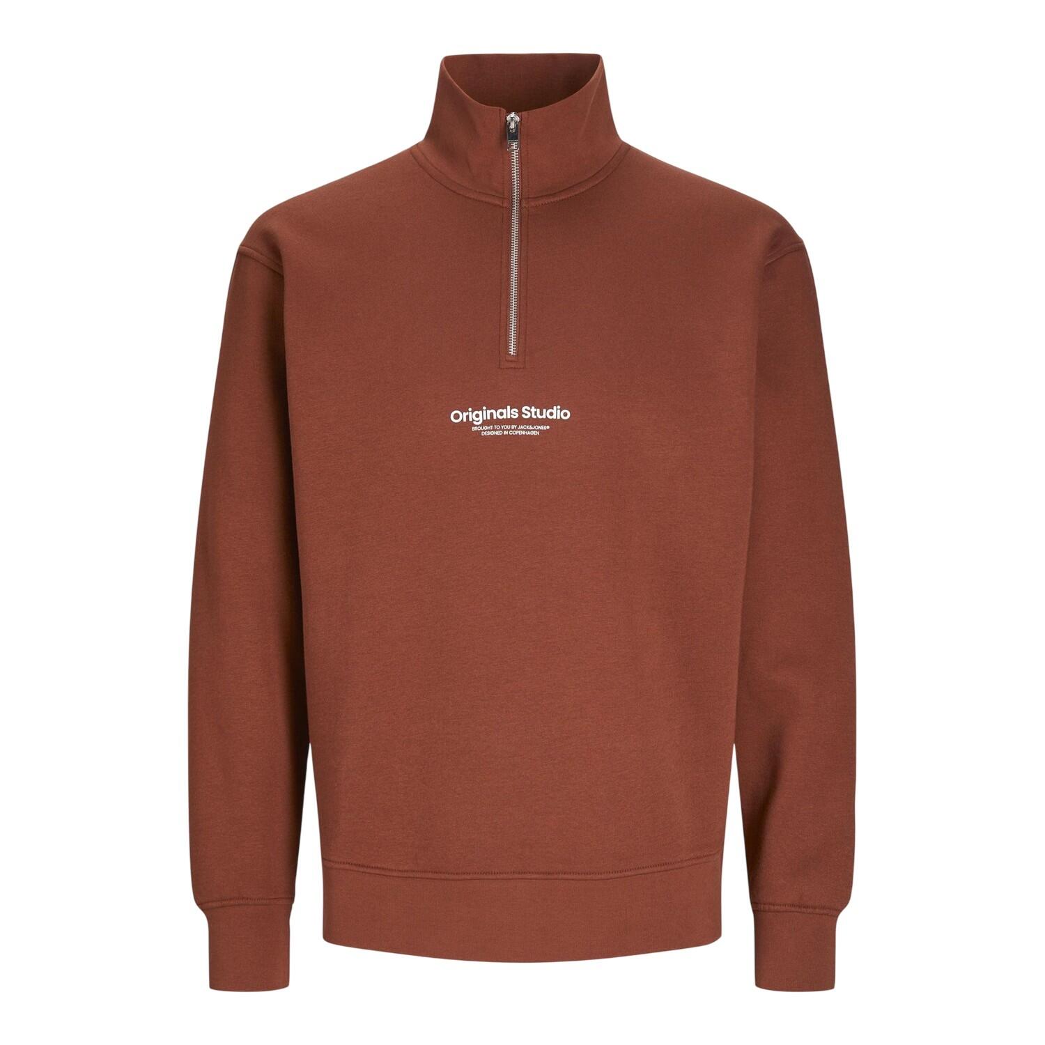 Jack And Jones Mens Originals Studio Half Zip Sweatshirt