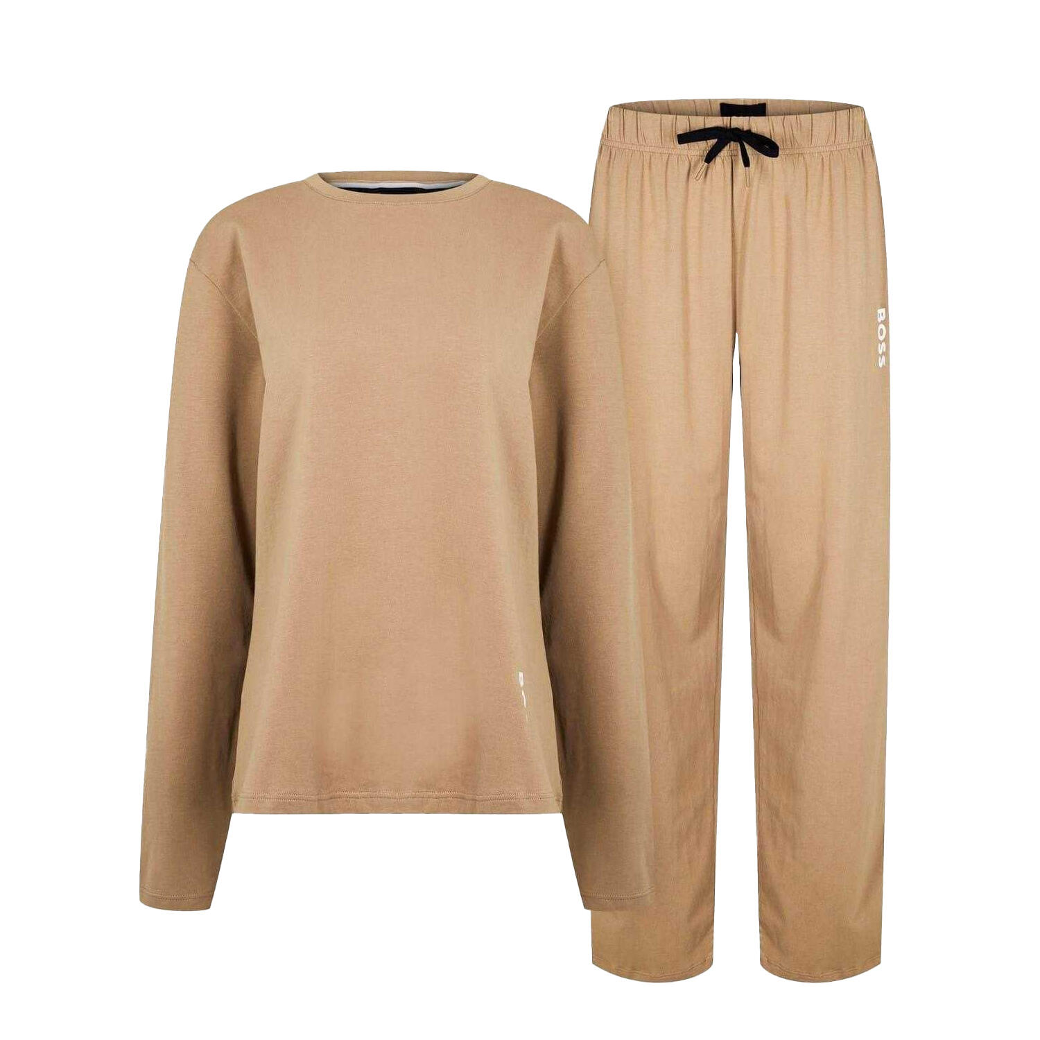 Boss Womens/Ladies Crew Neck Relaxed Fit Long Pyjama Set