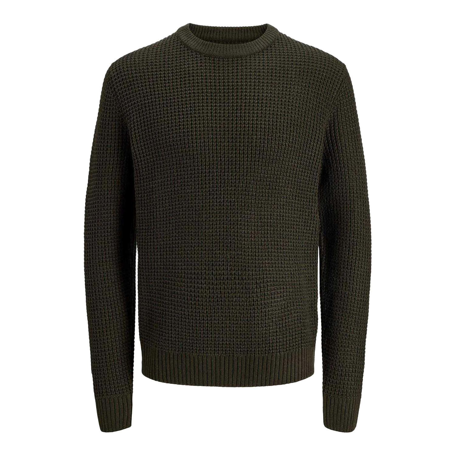 Jack And Jones Mens Textured Long-Sleeved Jumper