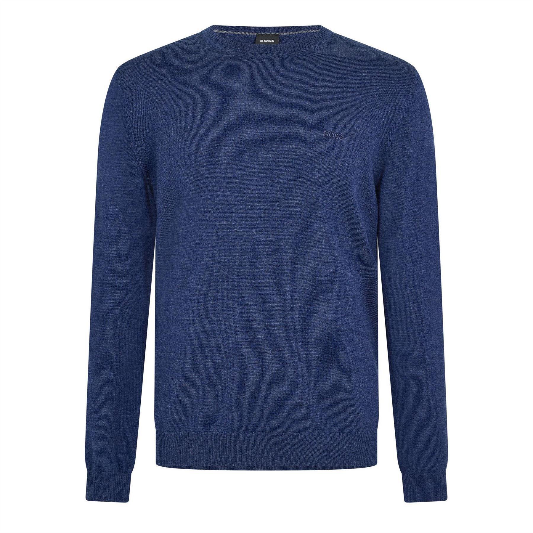Boss Mens Crew Neck Regular Long-Sleeved Sweatshirt
