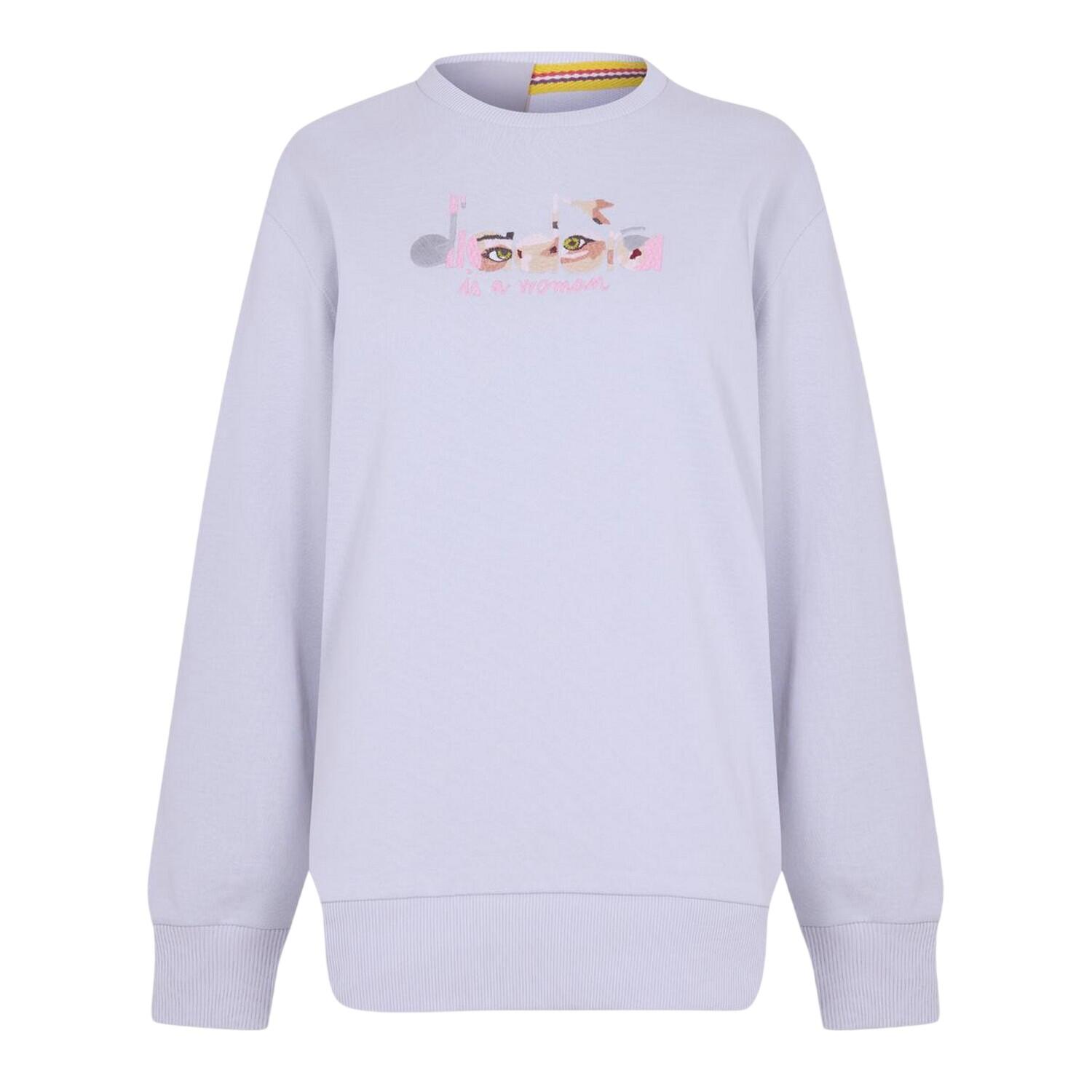 Diadora Womens/Ladies Ribbed Regular Long-Sleeved Sweatshirt