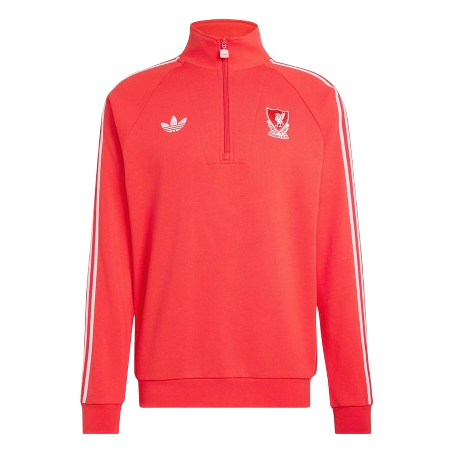 Liverpool FC Mens Originals Adidas Half Zip Jumper