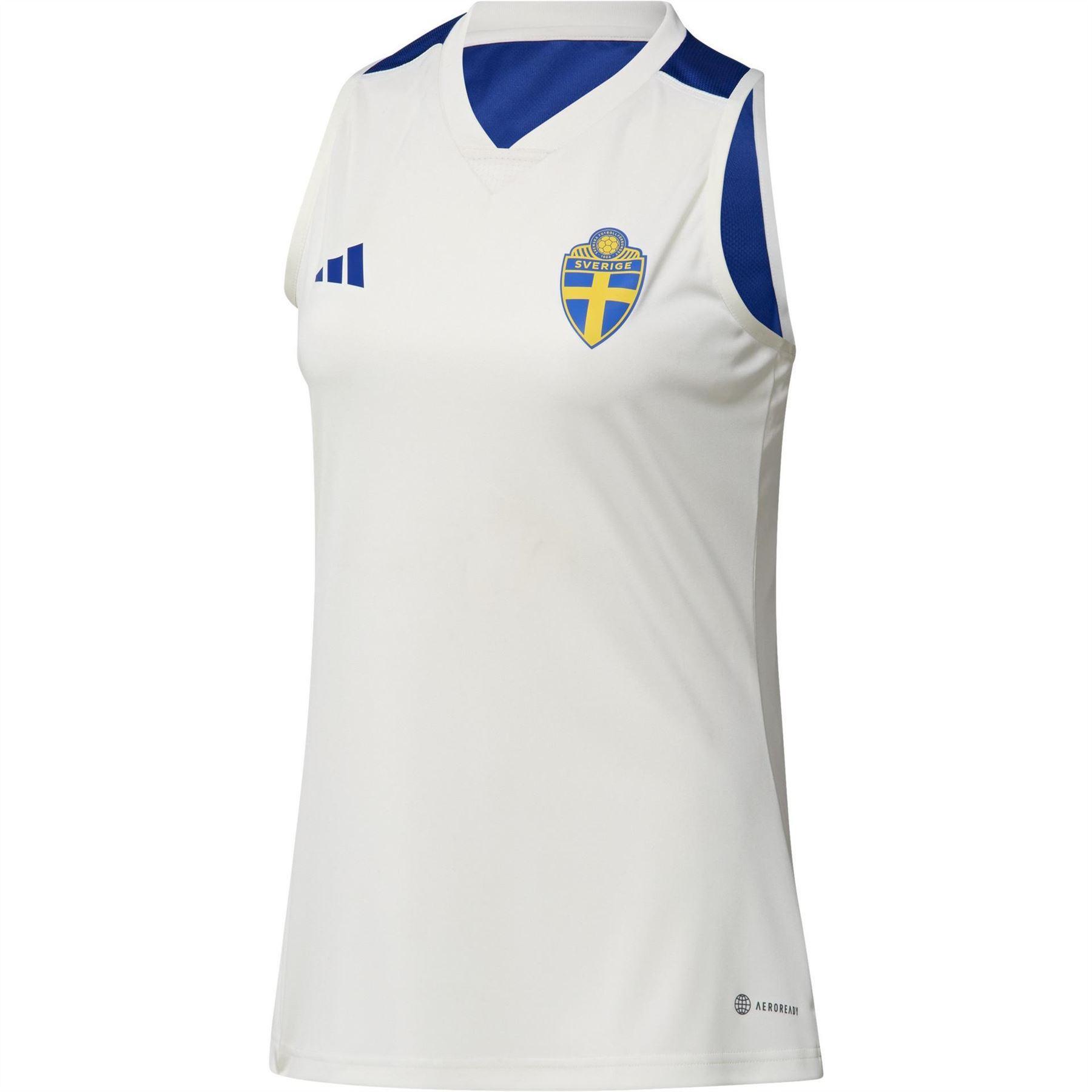 Adidas Womens/Ladies Sweden FA Sleeveless Football Jersey