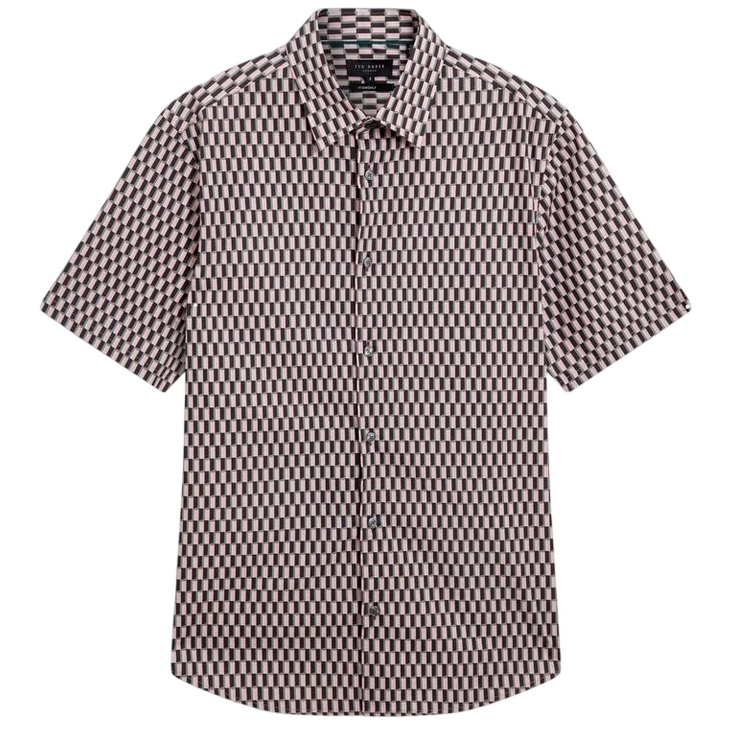 Ted Baker Mens Geometric Regular Shirt