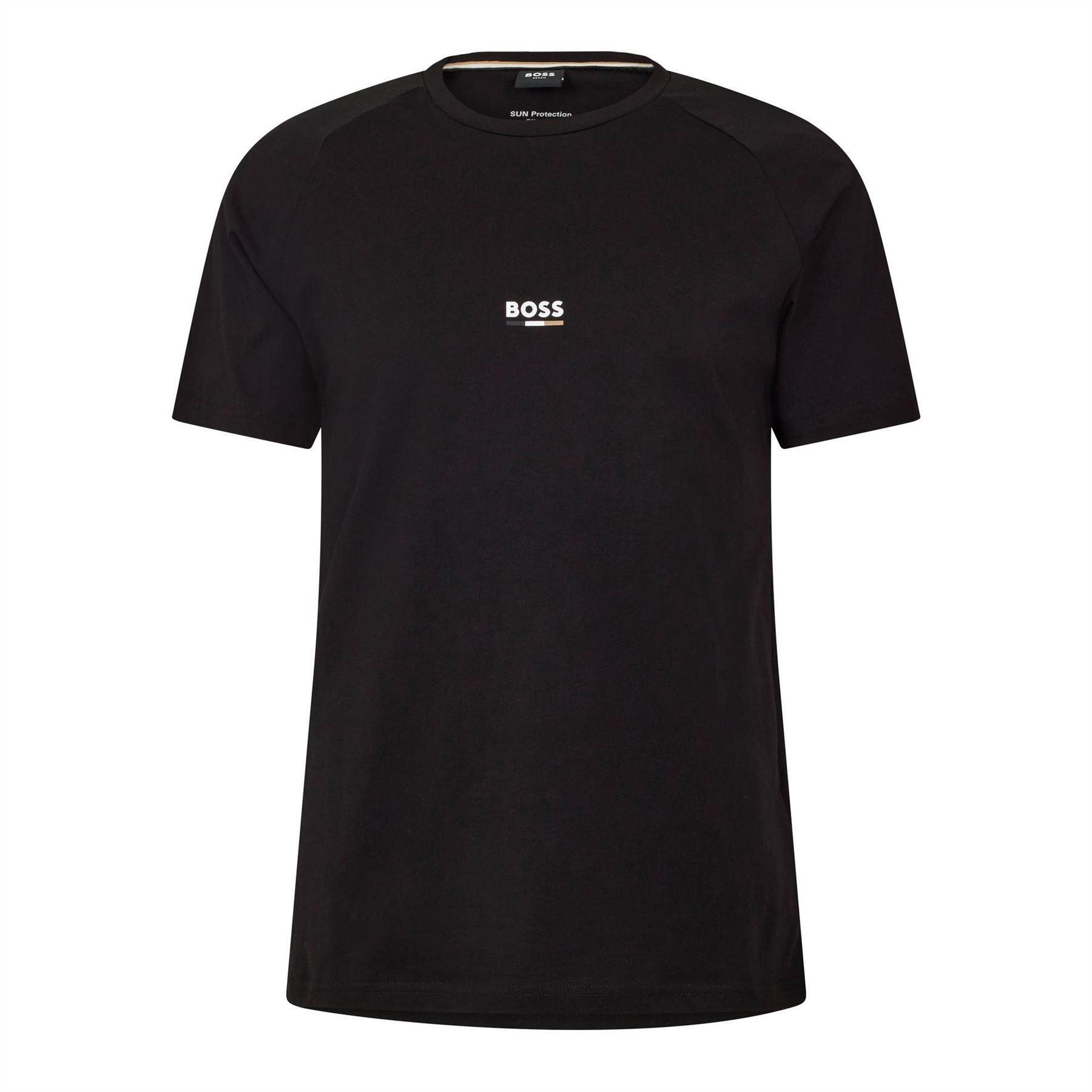 Boss Mens Logo Slim Raglan T-Shirt