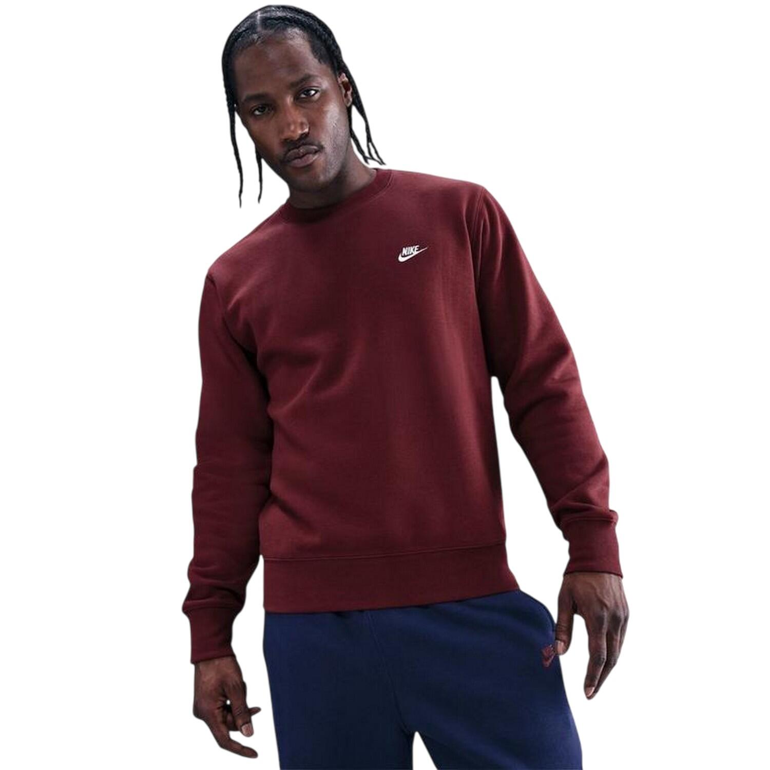 Nike Mens Club Logo Crew Neck Sweatshirt