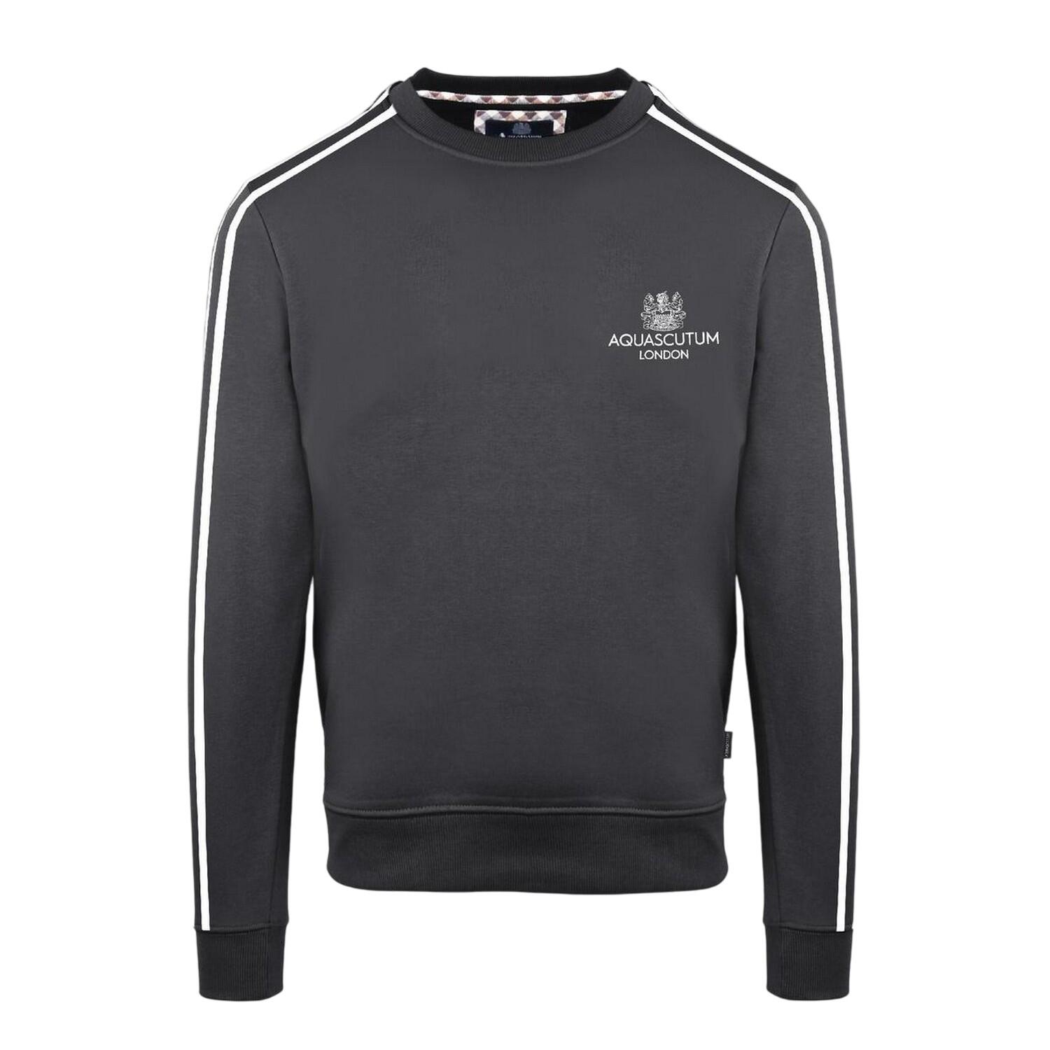 Aquascutum Mens London Double Stripe Sweatshirt