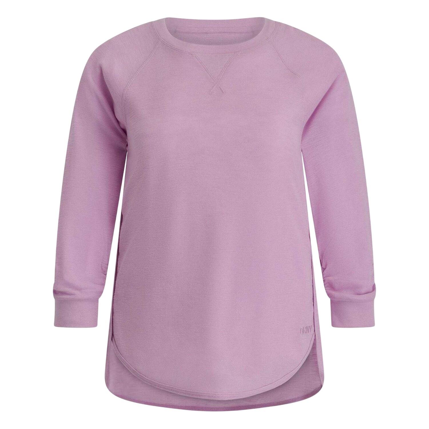 DKNY Womens/Ladies Waffle Slim 3/4 Sleeve T-Shirt