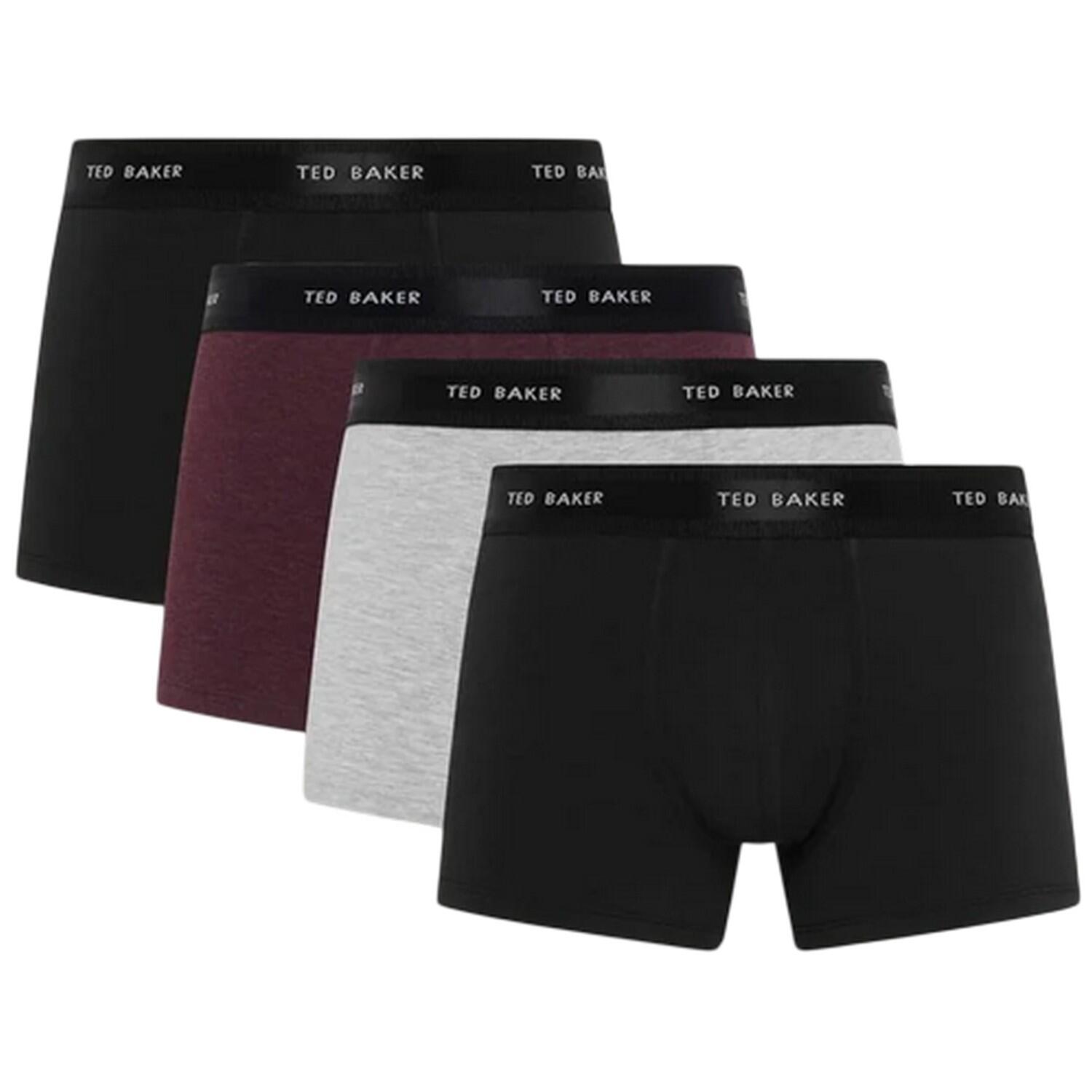 Ted Baker Mens Plain Boxer Shorts (Pack of 4)