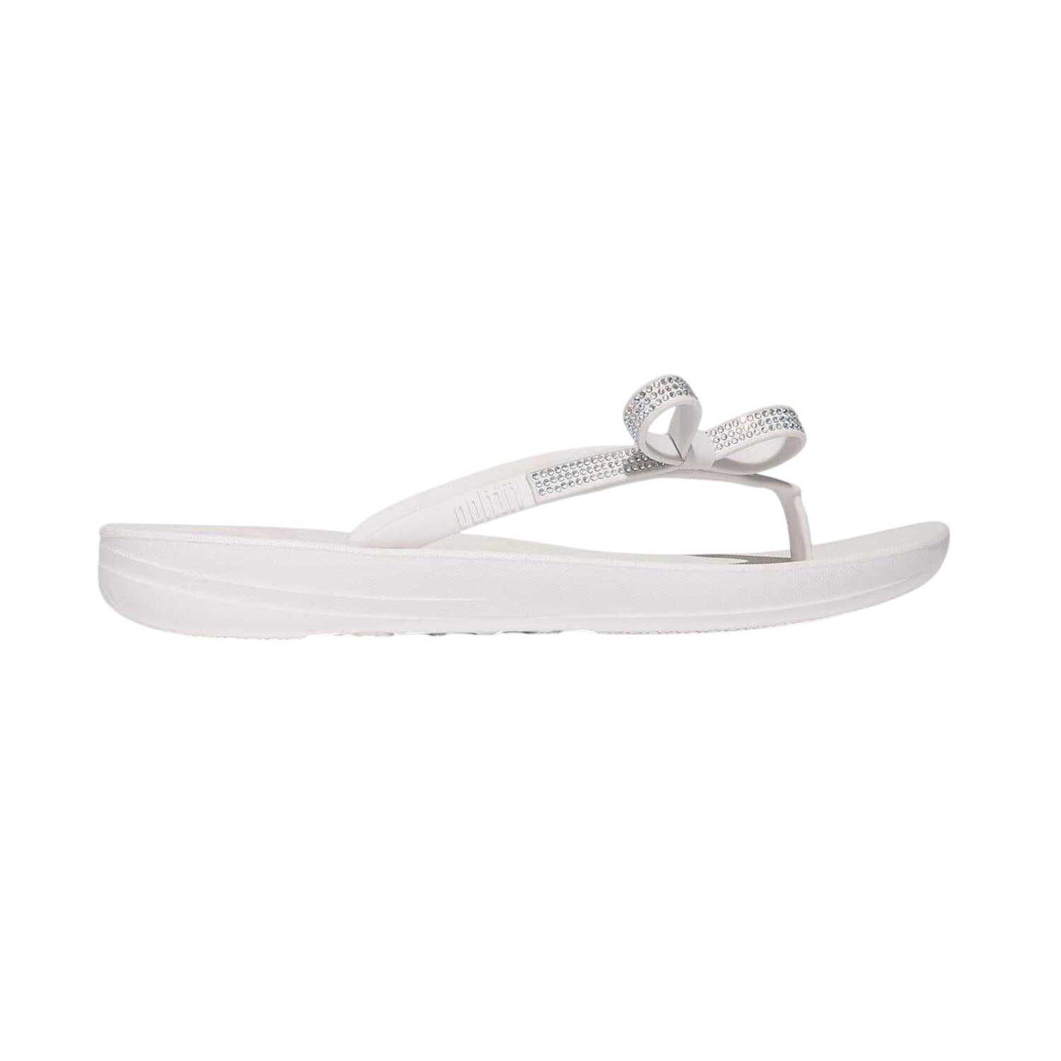 Fit Flop Womens/Ladies Iqushion Rhinestone Bow Detail Flip Flops
