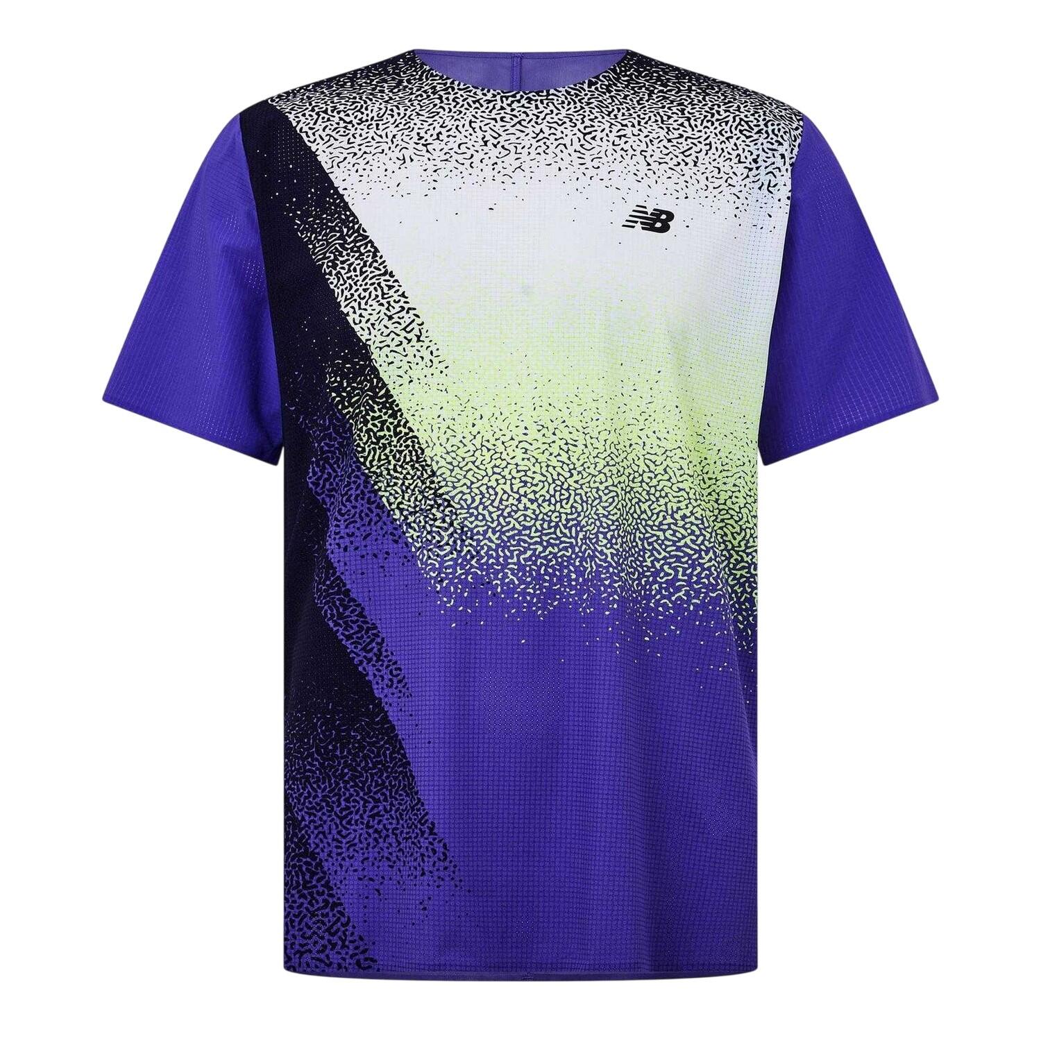 New Balance Mens Race Day Speckle Logo T-Shirt
