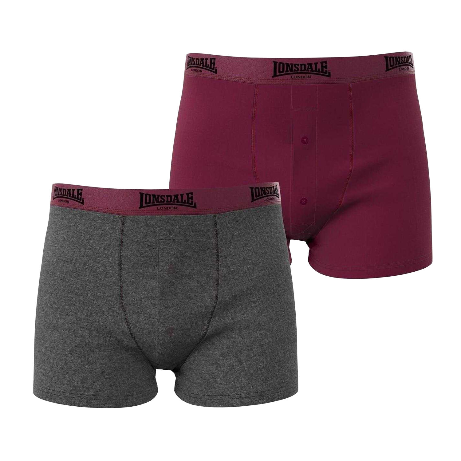 Lonsdale Mens Boxer Shorts (Pack of 2)