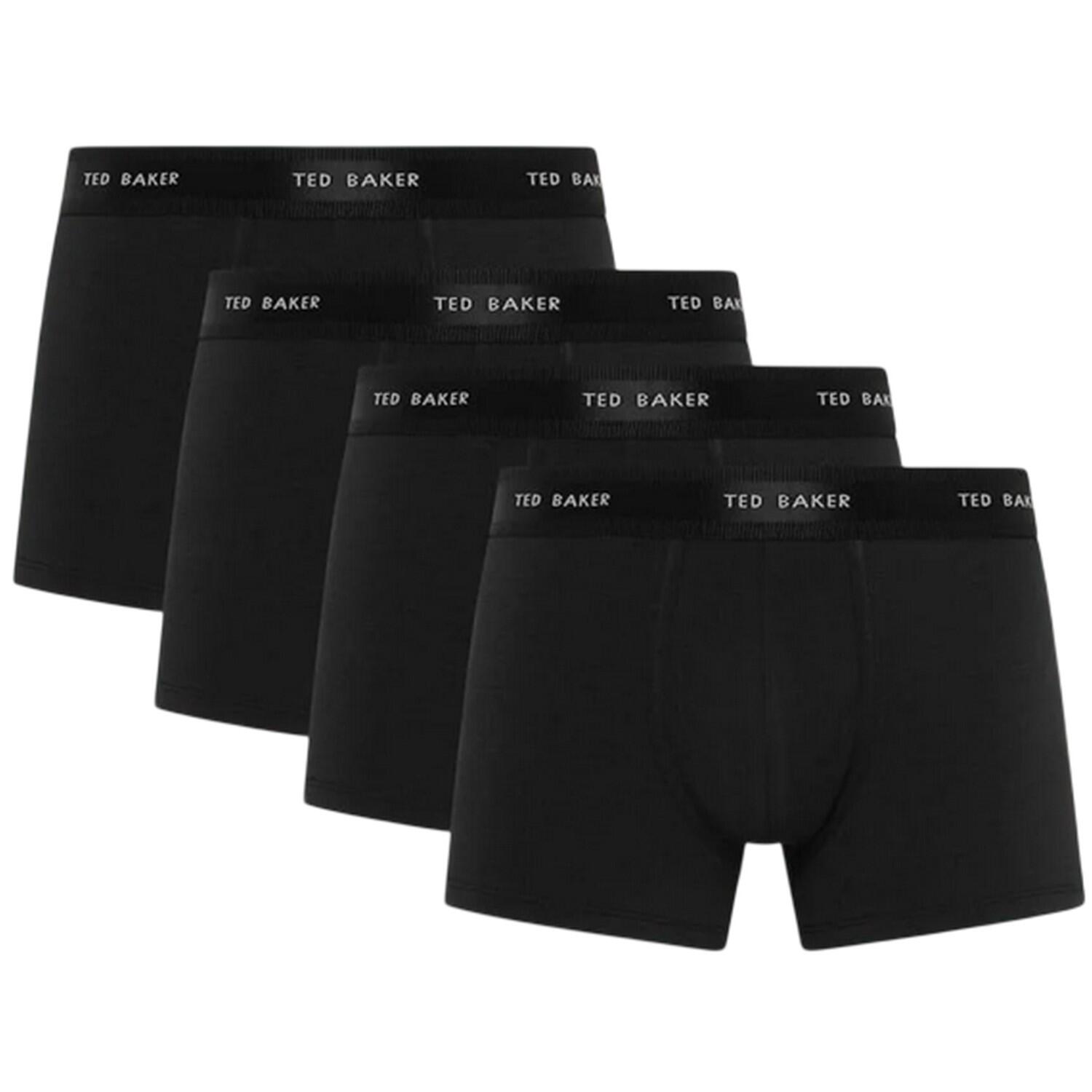 Ted Baker Mens Plain Boxer Shorts (Pack of 4)