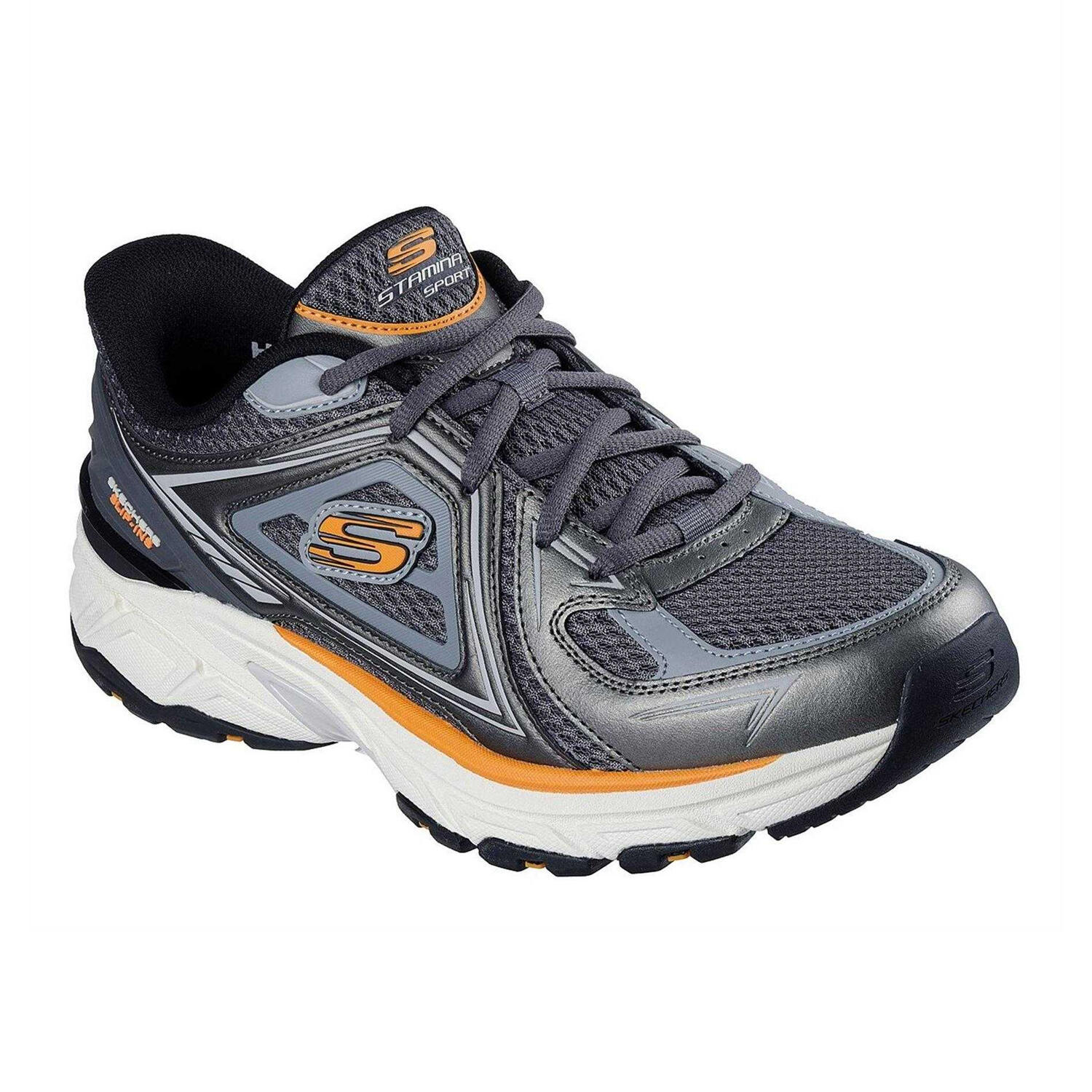 Skechers Mens Mesh Metallic Insert Trainers