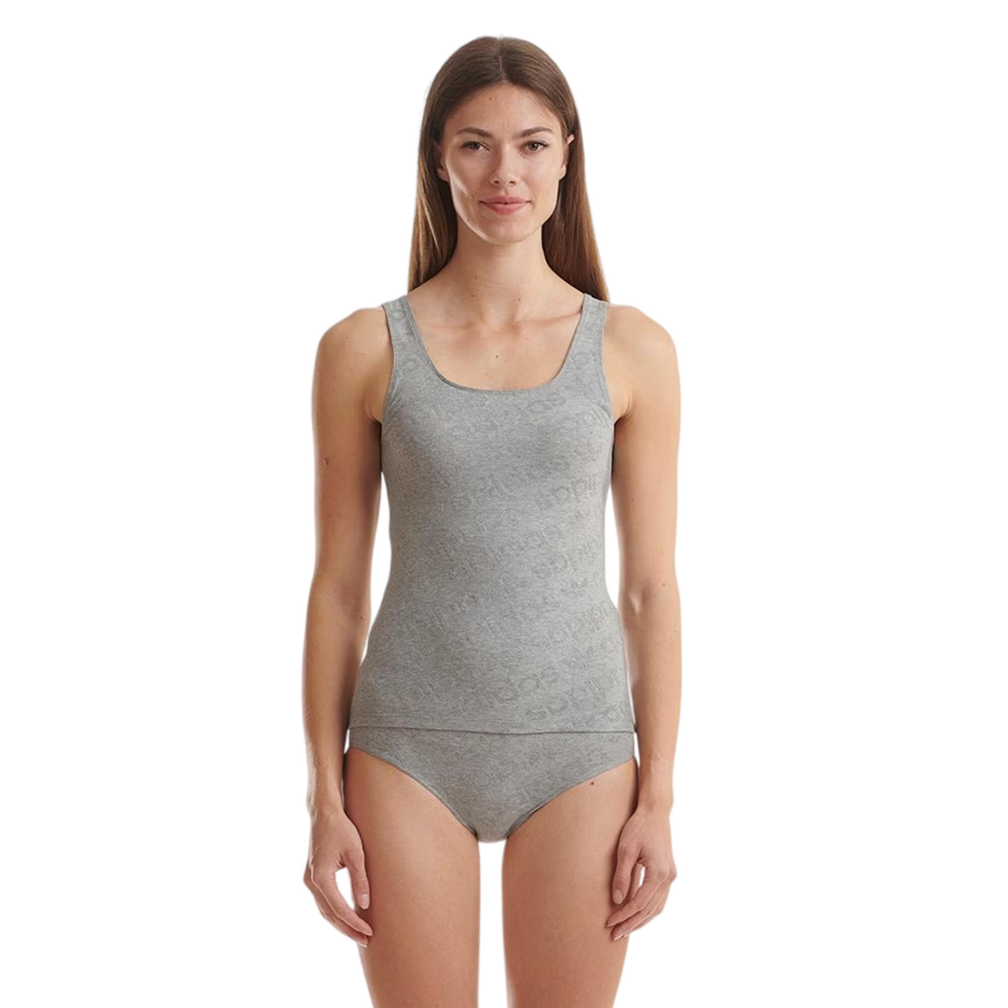 Adidas Womens/Ladies All Over Logo Cotton Vest Top