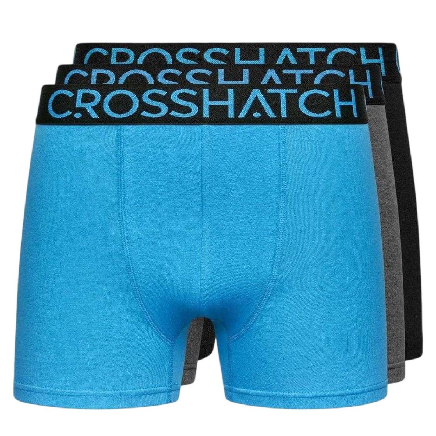 Crosshatch Mens Logo Boxer Shorts (Pack of 3)